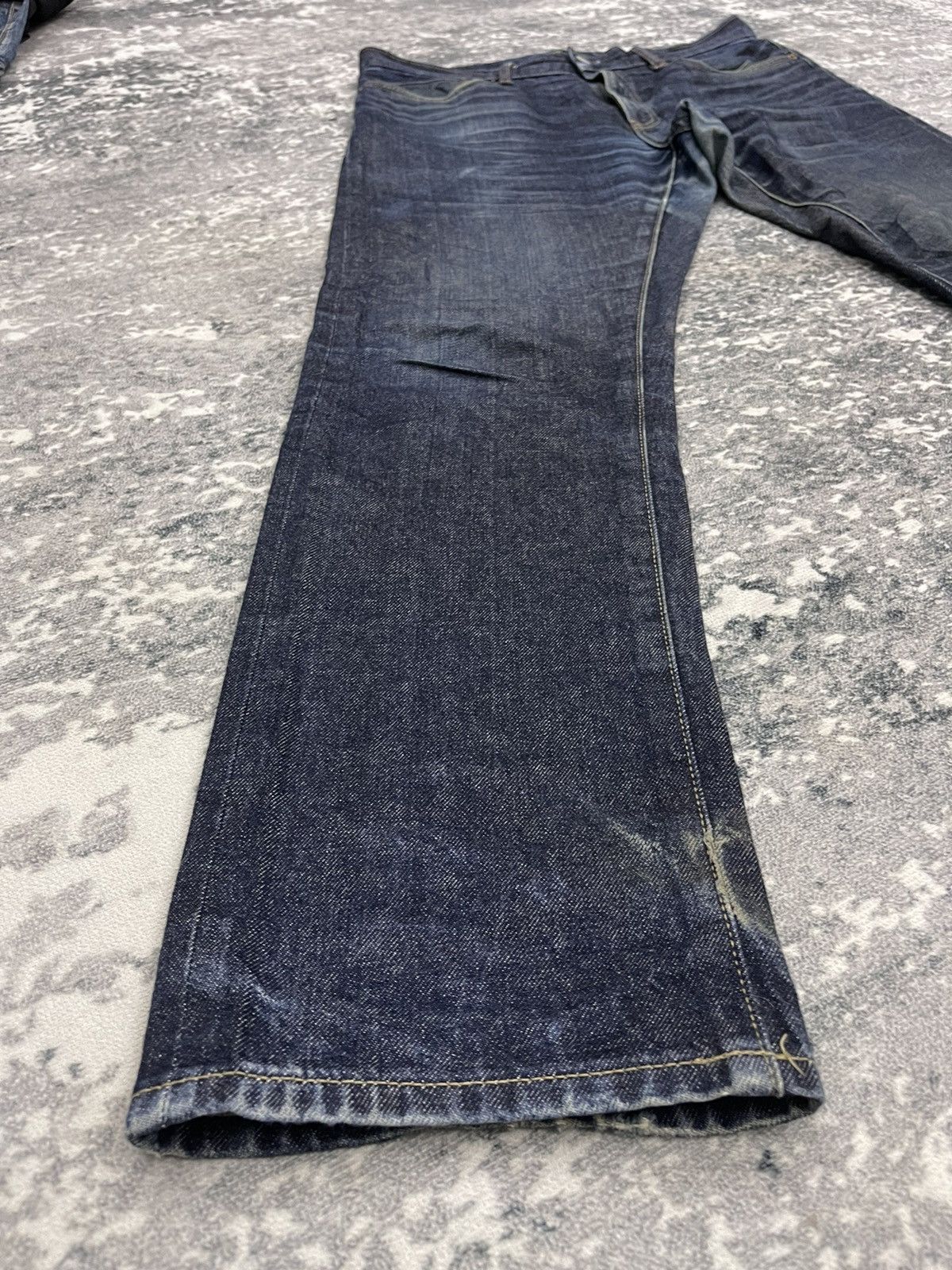 Kaihara Denim Uniqlo Kaihara Selvedge Distressed Jeans Size US 33 - 2 Thumbnail