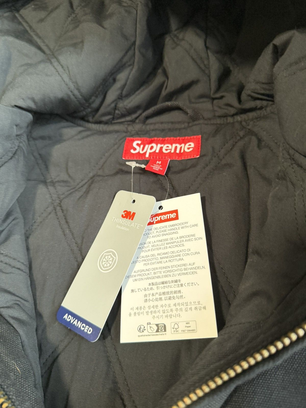 Supreme SS25 AOI Embroidered Hooded Work Jacket Size US M / EU 48-50 / 2 - 9 Thumbnail