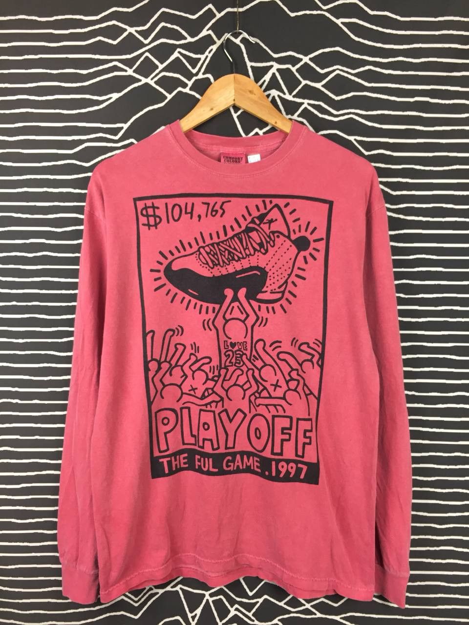 Comfort Colors Keith Haring x Michael Jordan PlayOff The Flu Game 1997 Tee Size US M / EU 48-50 / 2 - 2 Thumbnail