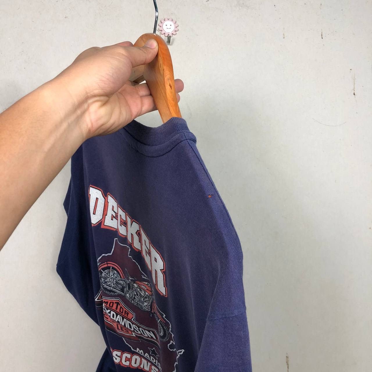 Harley Davidson × Vintage Vintage 90s Harley Davidson Eagle Motorcycle Decker Tee Size US L / EU 52-54 / 3 - 8 Thumbnail
