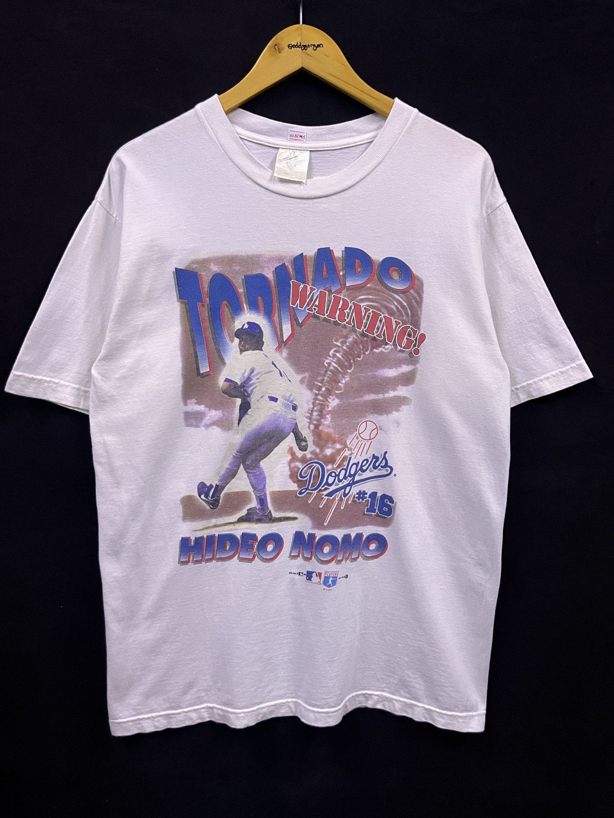 MLB VINTAGE 1996 AMERICAN BASEBALL MLB TORNADO DODGERS HIDEONOMO Size US L / EU 52-54 / 3 - 1 Thumbnail