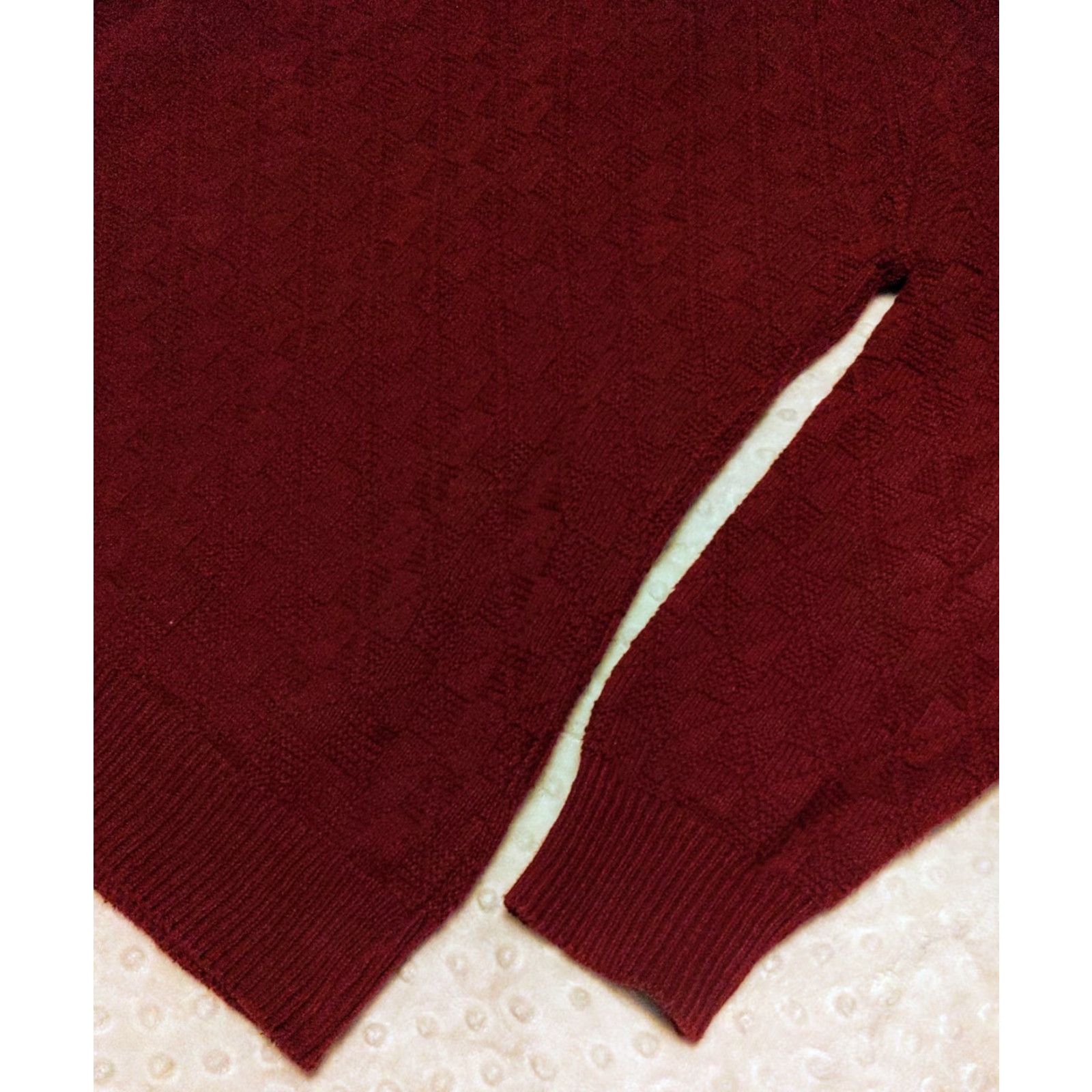 Vintage VINTAGE Shenandoah Sweater Men XLT Pullover Knit Crew Neck Burgundy Cotton Solid Logo US Made Size US XL / EU 56 / 4 - 2 Thumbnail