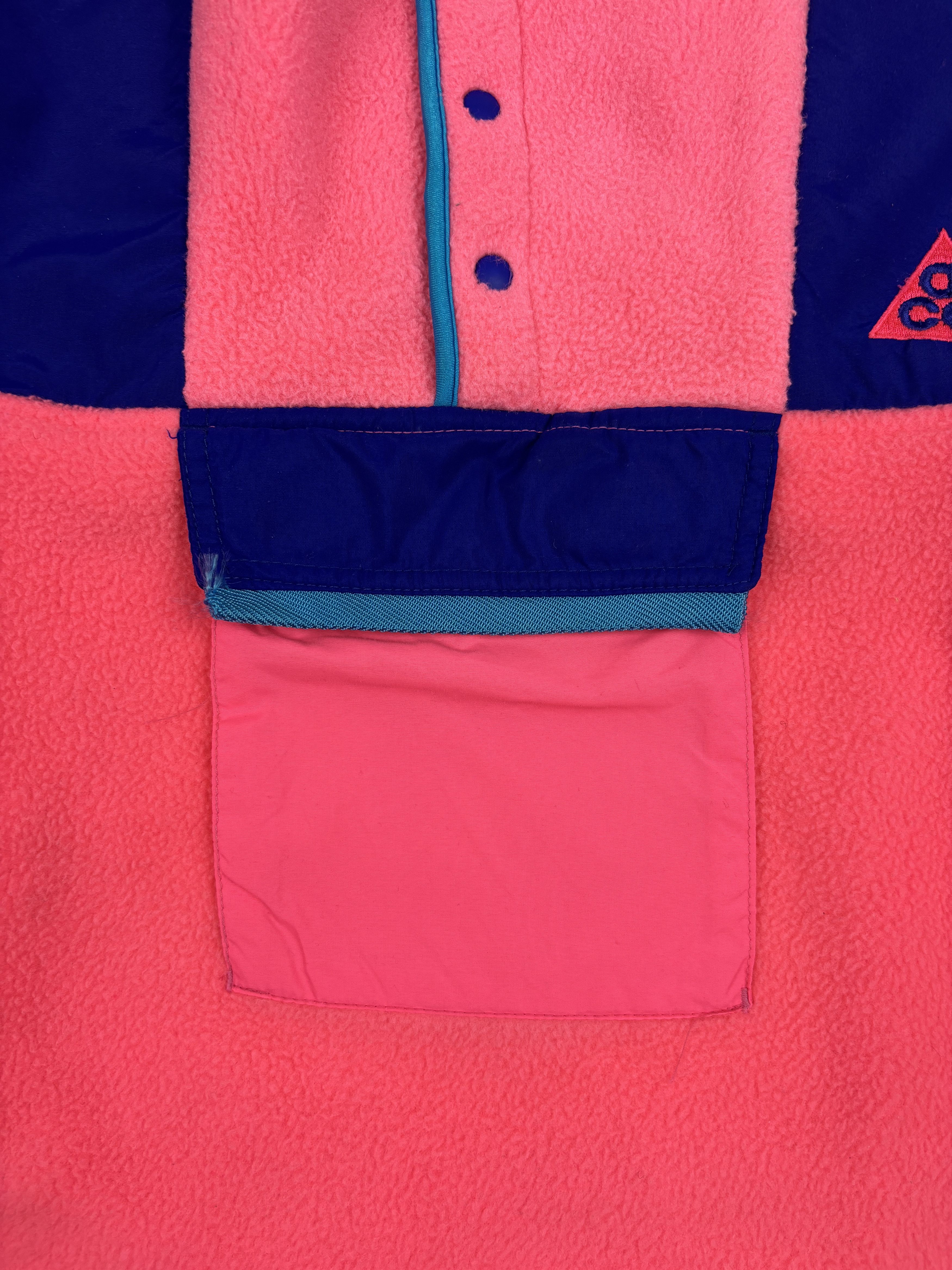 Nike ACG Vintage Womens Nike ACG Fleece Pullover Pink & Purple 90s Size M / US 6-8 / IT 42-44 - 6 Thumbnail