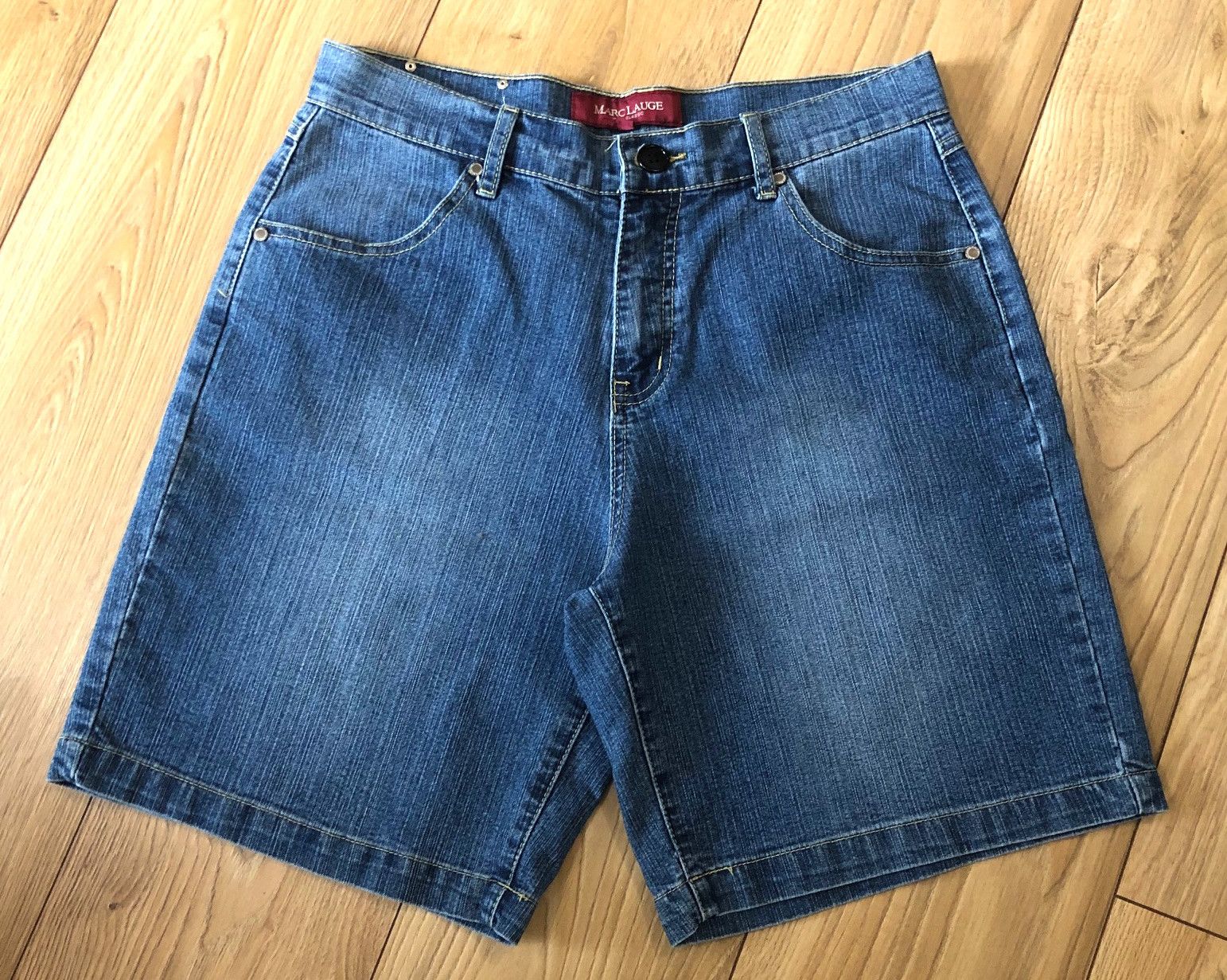 Other Women's denim shorts blue elastic size L/40 Marc Lauge Size 28" / US 6 / IT 42 - 1 Thumbnail