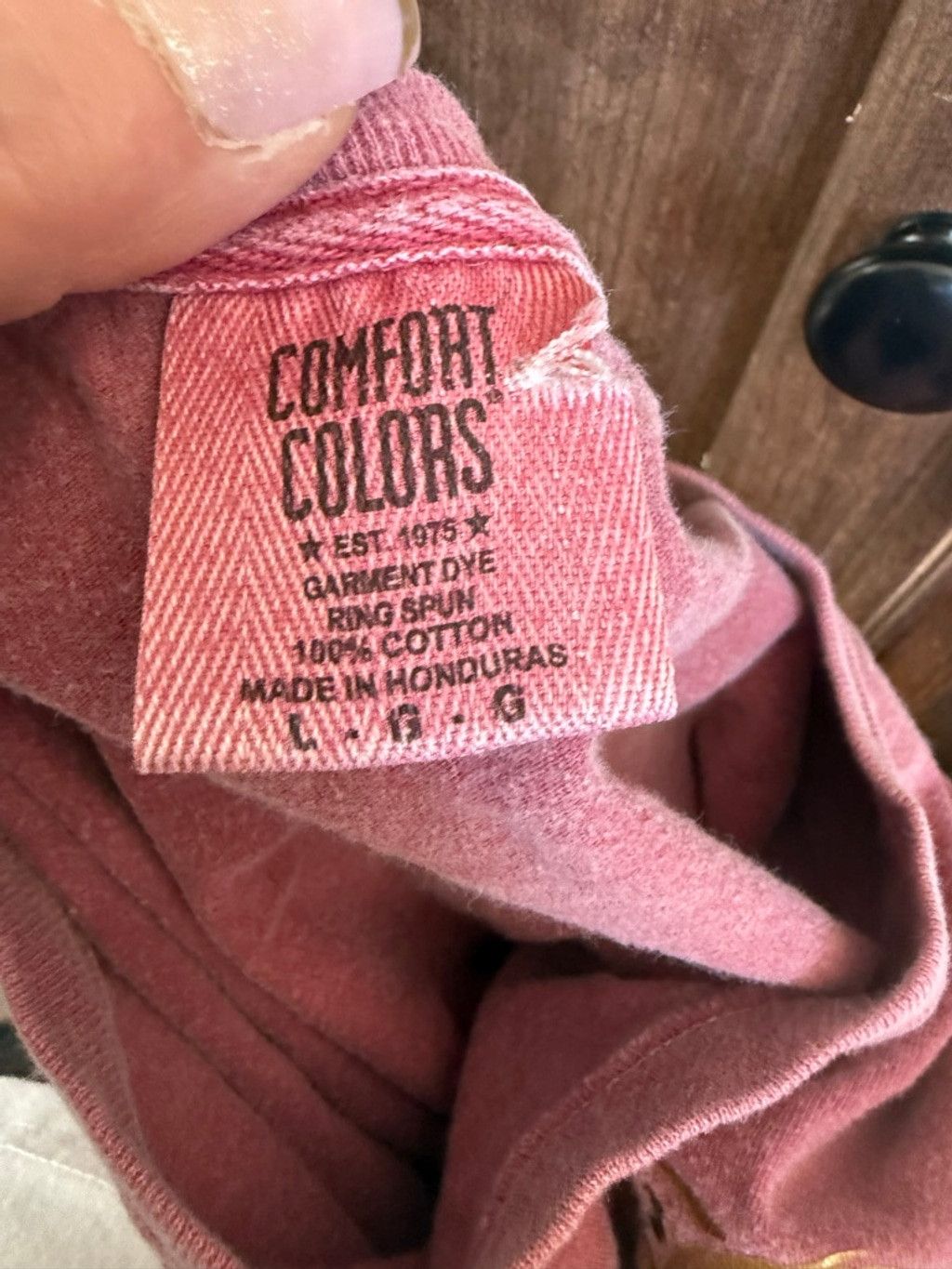 Comfort Colors Women's Comfort Colors Long Sleeve Tee L Pink Leopard Myrtle Size L / US 10 / IT 46 - 6 Thumbnail
