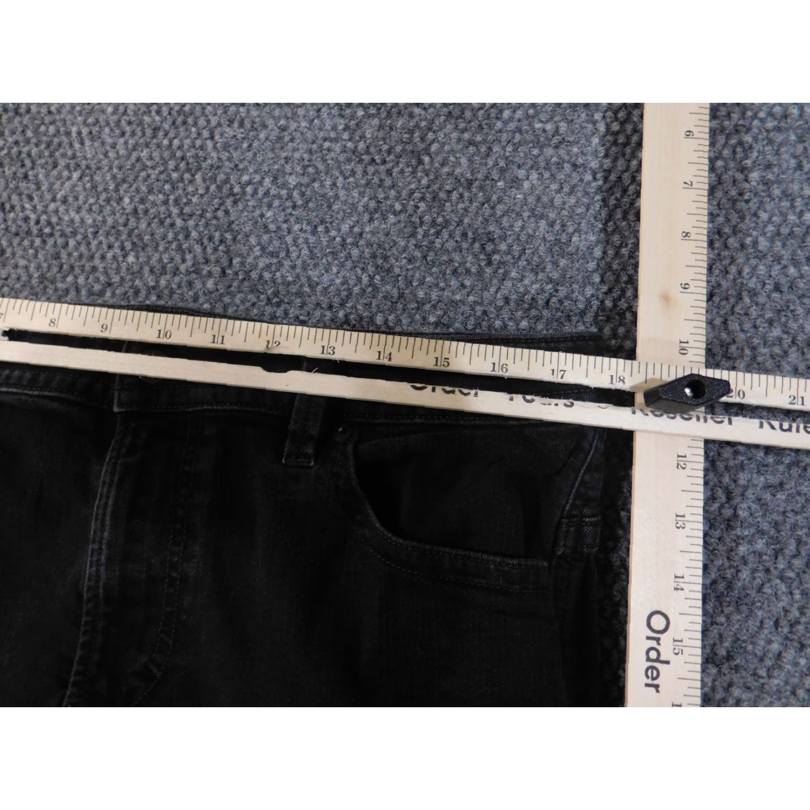 Diesel Diesel Thavar Jeans Mens 34x32 Black Distressed Slim Skinny Denim Cotton Spandex Made USA Pants Size US 34 / EU 50 - 6 Thumbnail