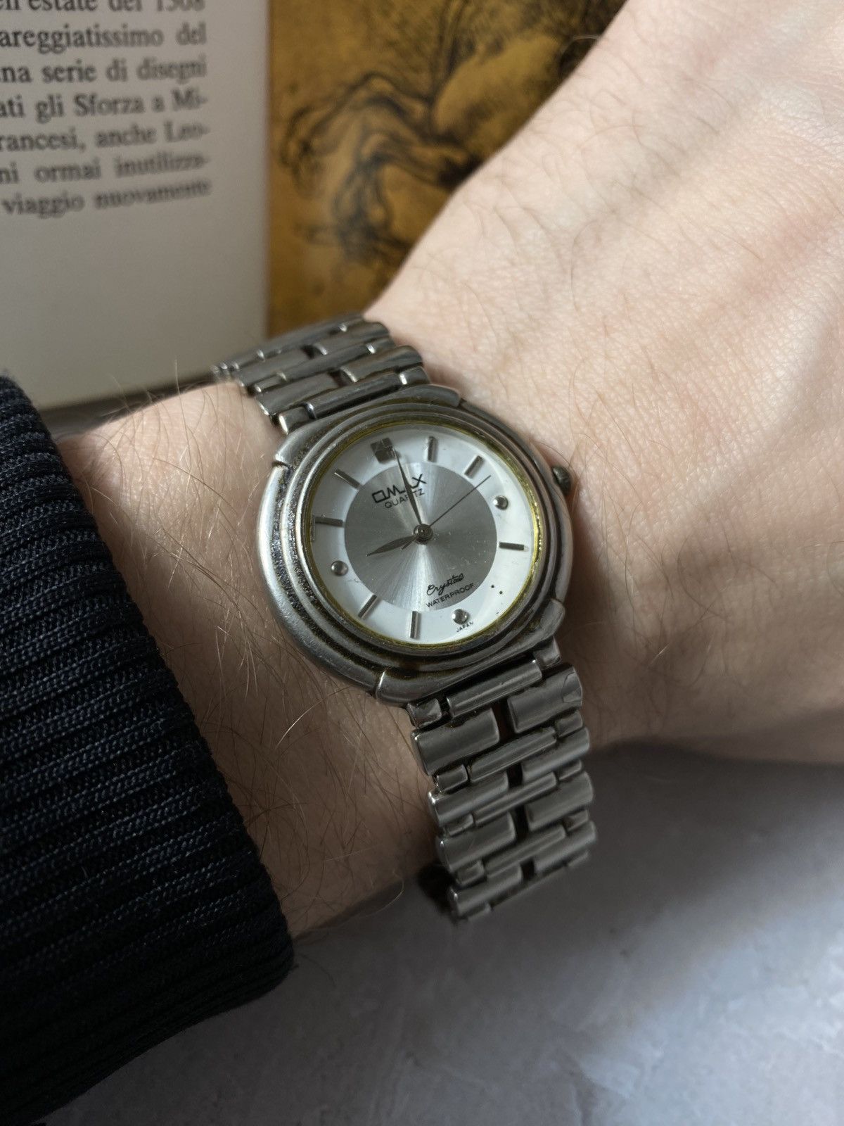 Japanese Brand Rare Retro OMAX Quartz Watch Crystal. Vintage Size ONE SIZE - 2 Thumbnail