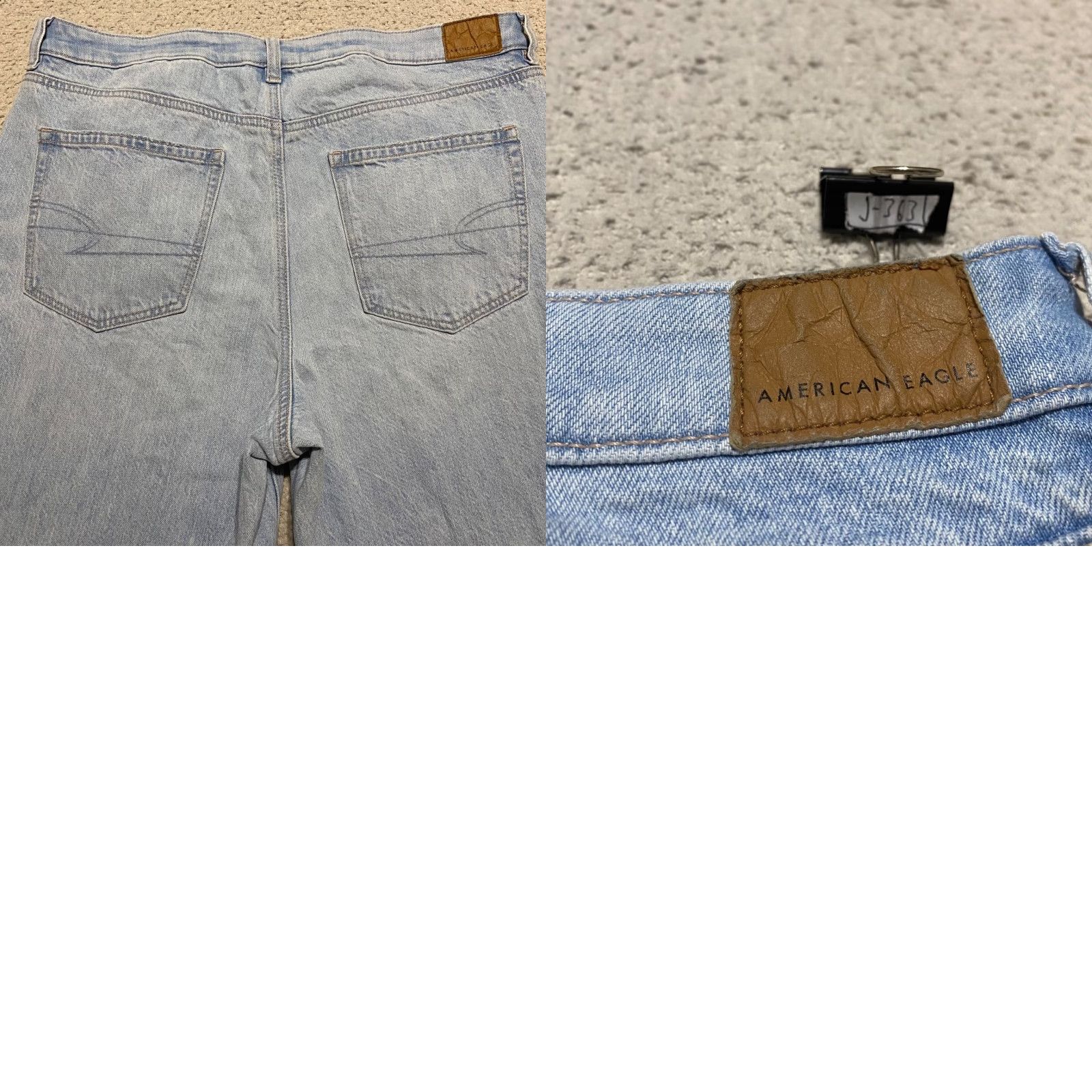 American Eagle Outfitters VINTAGE American Eagle Outfitters Mom Jeans Womens 14 Blue Denim Medium Wash Distressed 90s Grunge Retro Jeans Womens Size 36" / US 14 / IT 50 - 9 Thumbnail