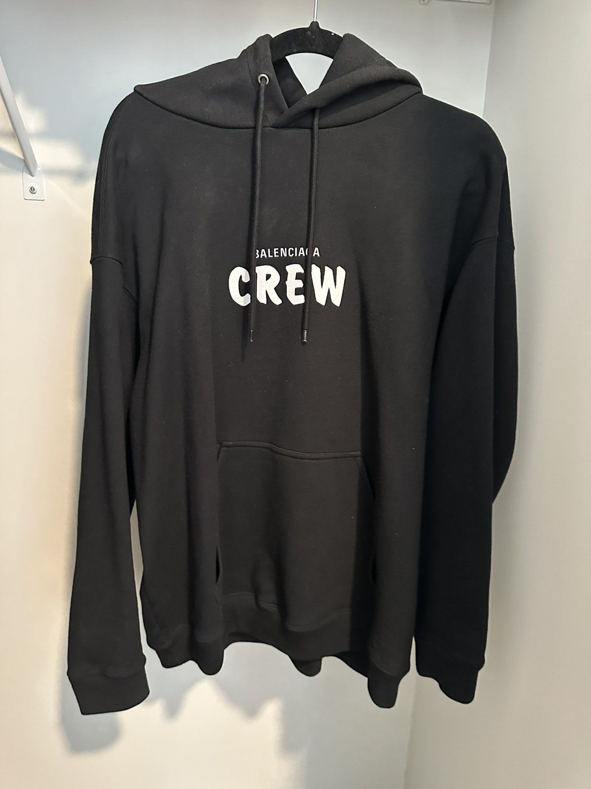 Balenciaga ‘Crew’ Black Hoodie