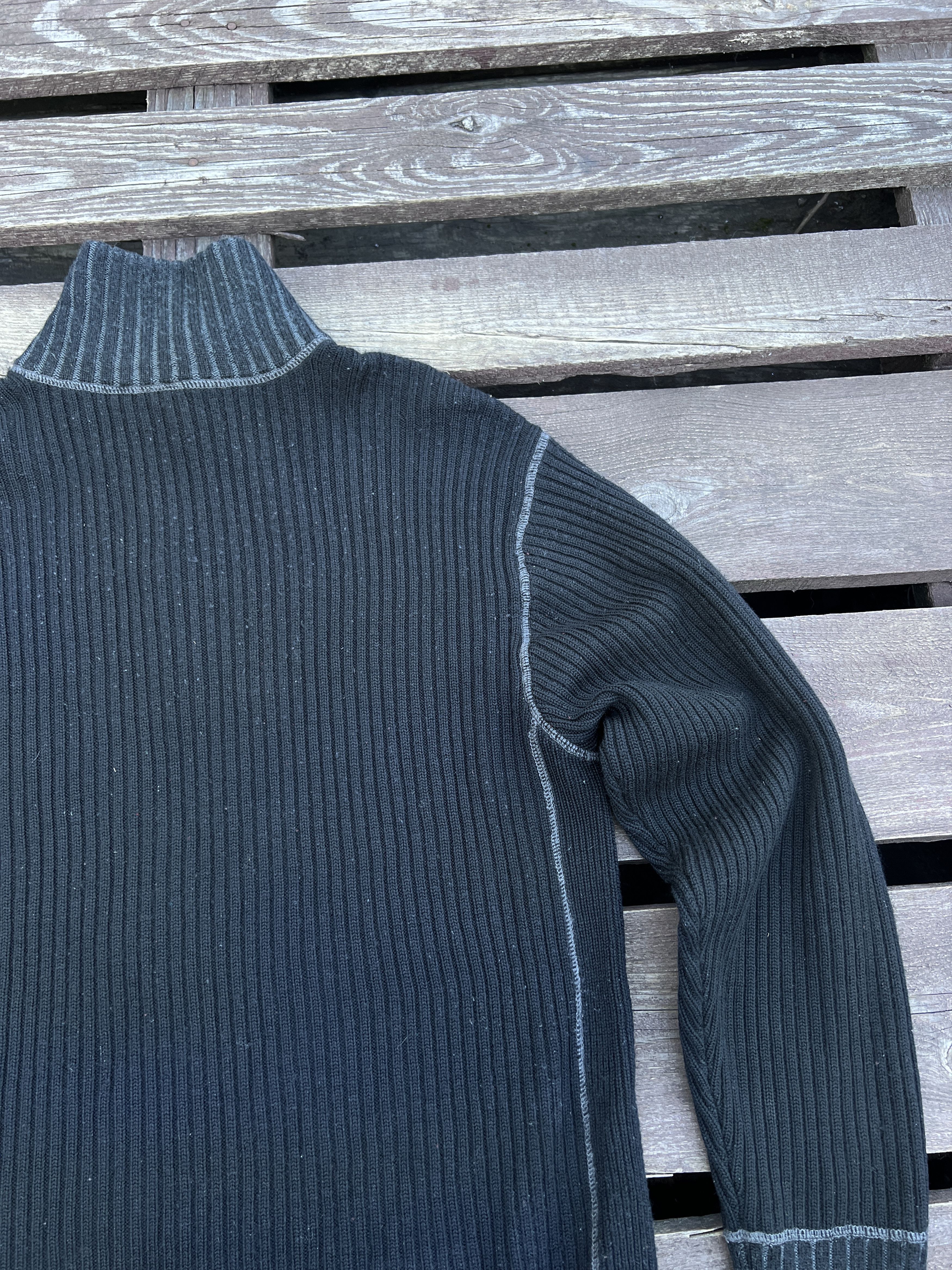 The North Face The Noth Face Y2K Vintage Knitted 1/4 Zip Up Sweater Size US L / EU 52-54 / 3 - 15 Thumbnail