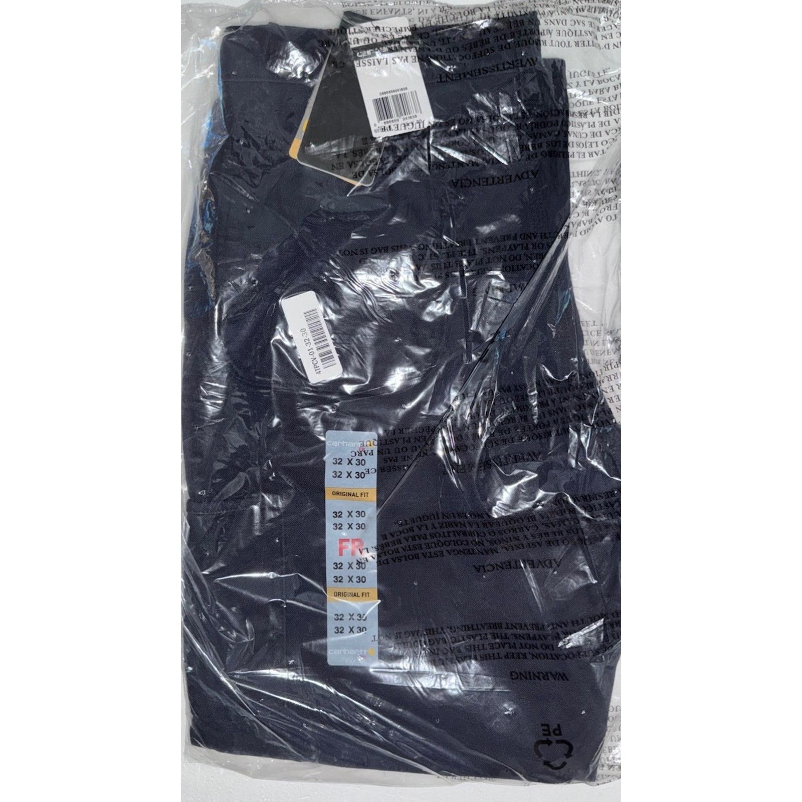 Carhartt Carhartt Men's Flame Resistant Dungaree Dark Navy 32W x 30L Size US 32 / EU 48 - 4 Thumbnail