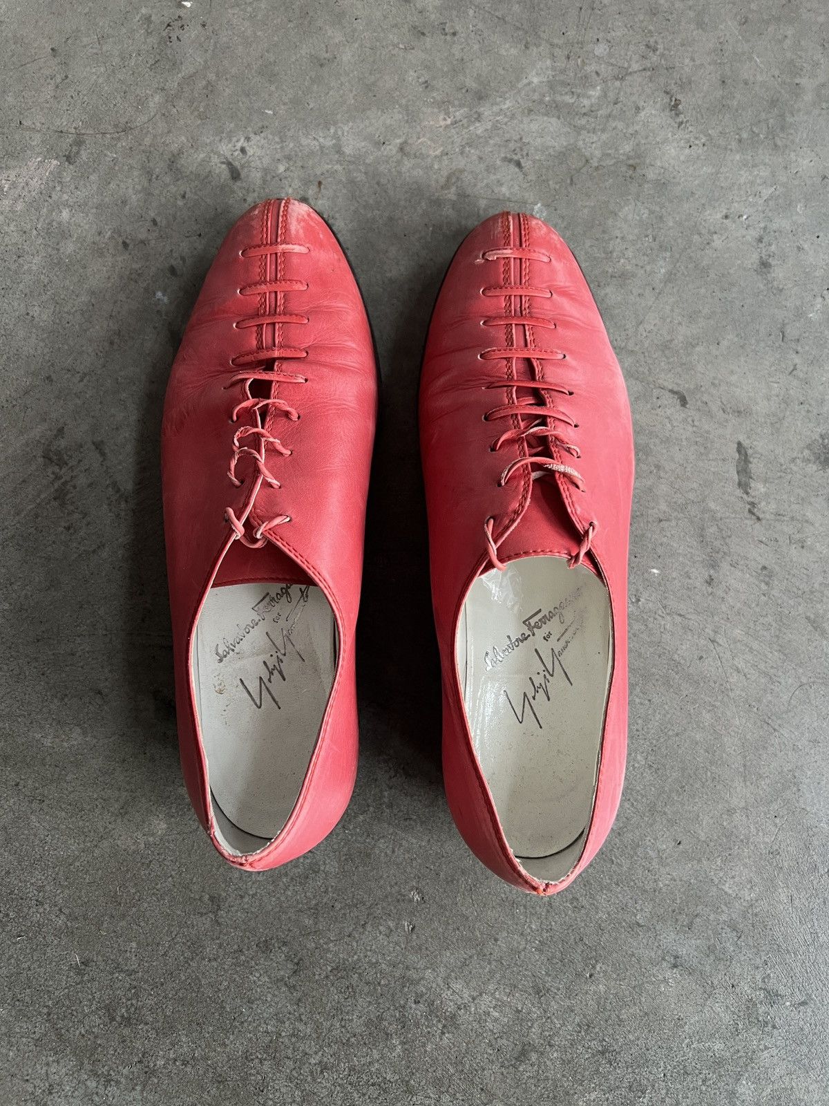Salvatore Ferragamo × Yohji Yamamoto Salvatore Ferragamo for Yohji Yamamoto Leather Brogues Size US 5.5 / IT 35.5 - 4 Thumbnail