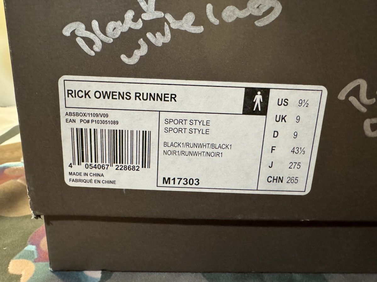 Adidas RICK OWENS X Adidas Tech RUNNER Size US 9.5 / EU 42-43 - 13 Thumbnail
