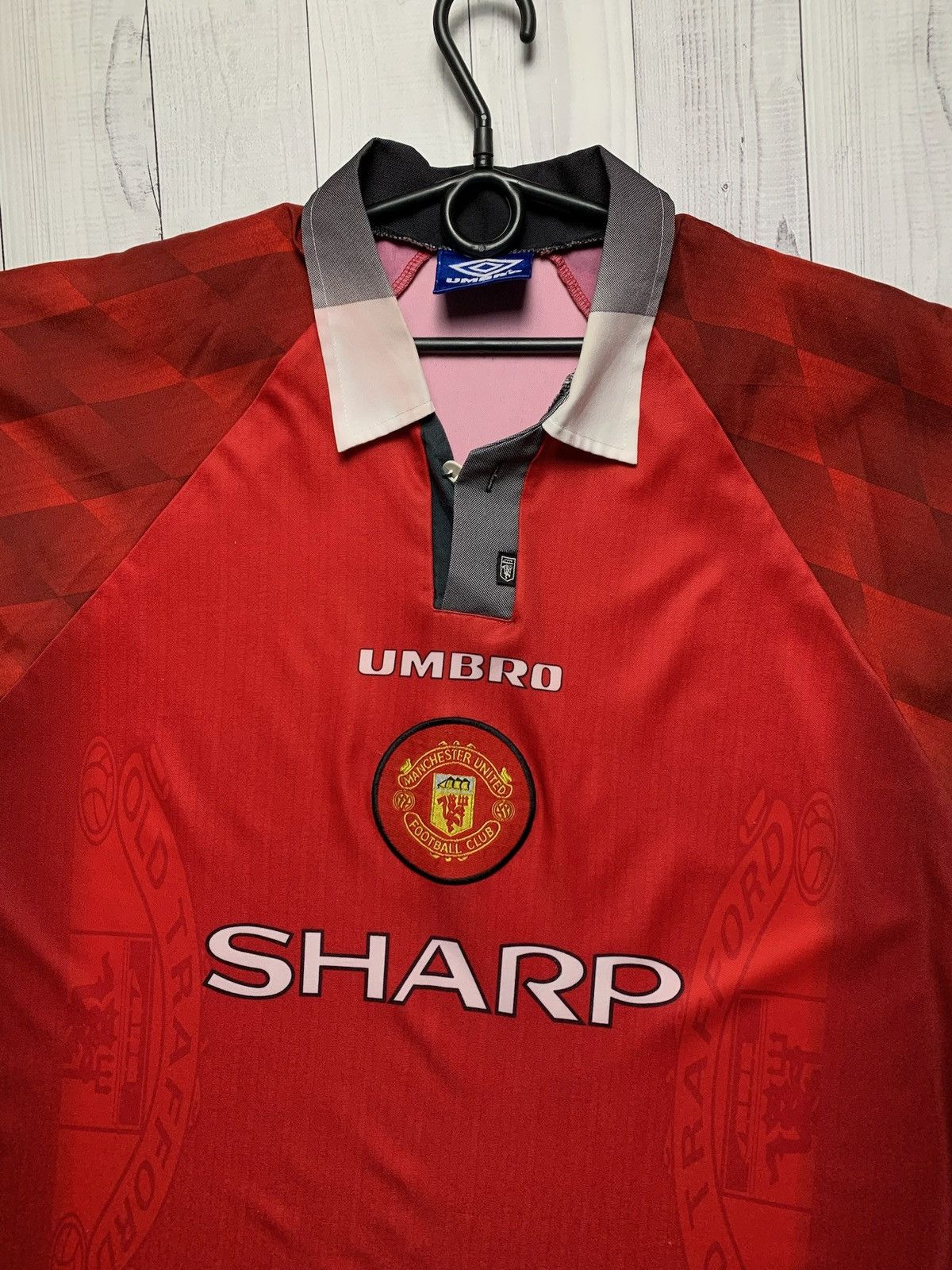 Umbro × Vintage Vintage Umbro Manchester United soccer jersey red logo XL Size US XL / EU 56 / 4 - 2 Thumbnail