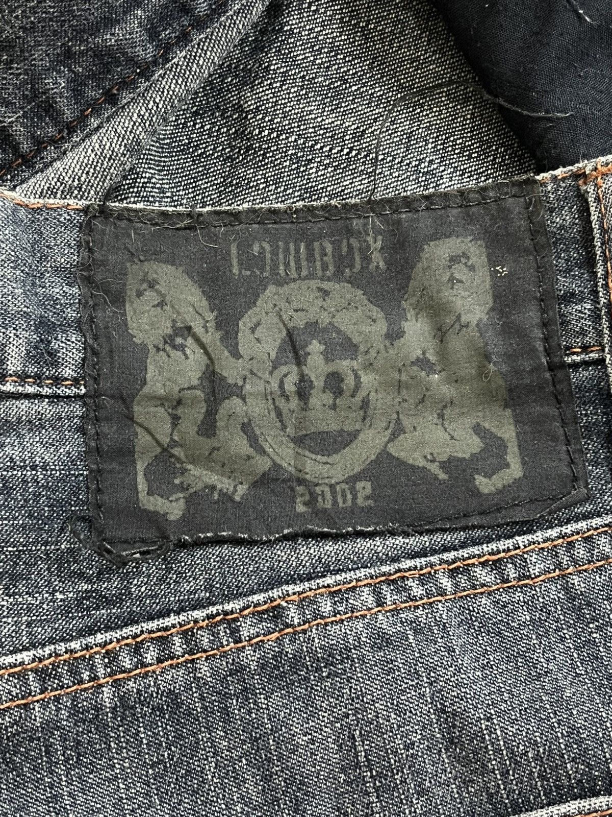 If Six Was Nine 2000s Japanese Brand Lowbox Distressed Jeans Size US 32 / EU 48 - 10 Thumbnail