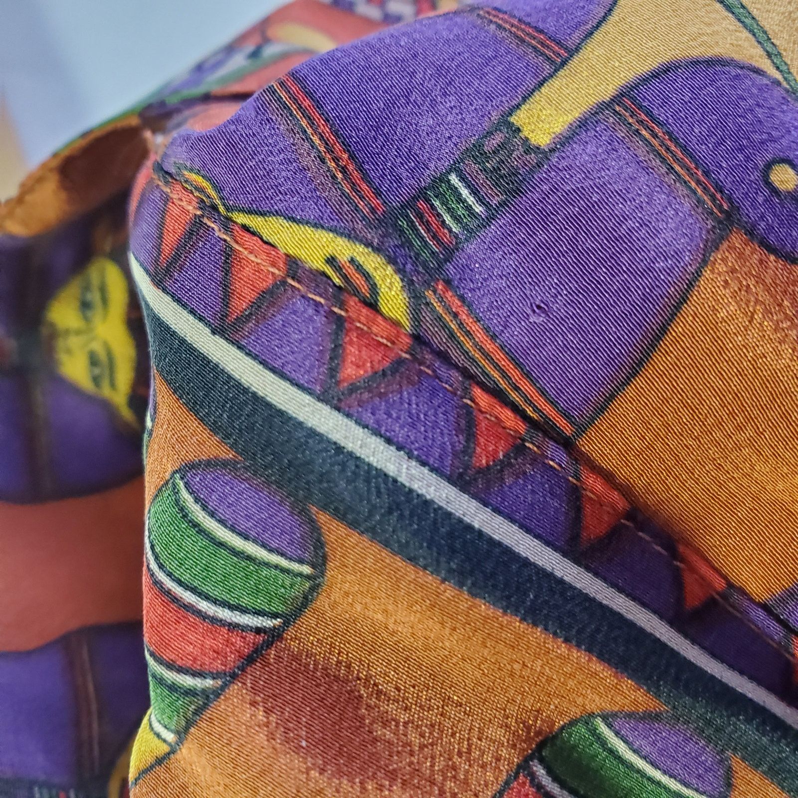 Other Vintage Silk Collared Sleeveless Top Egyptian 90s Pockets M Size M / US 6-8 / IT 42-44 - 5 Thumbnail