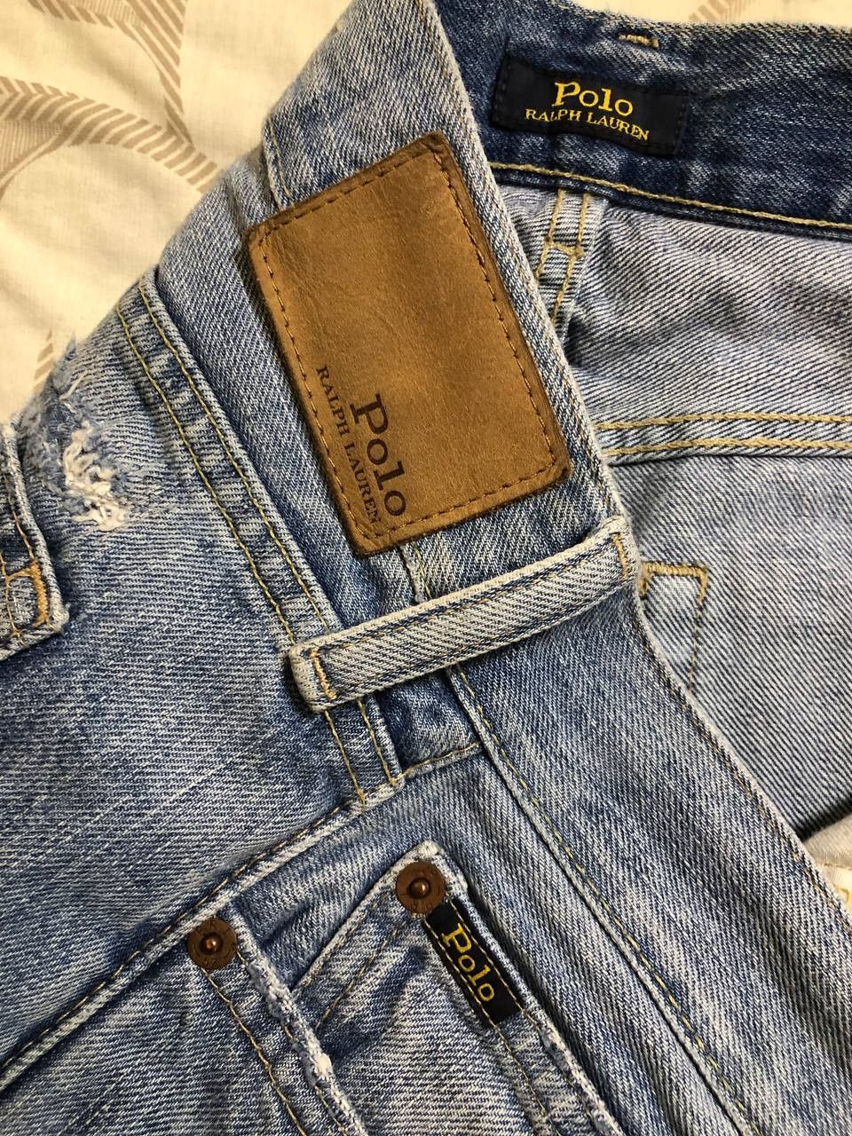 Polo Ralph Lauren Polo Ralph Lauren Vintage Straight Leg Denim distressed Size US 31 - 5 Thumbnail