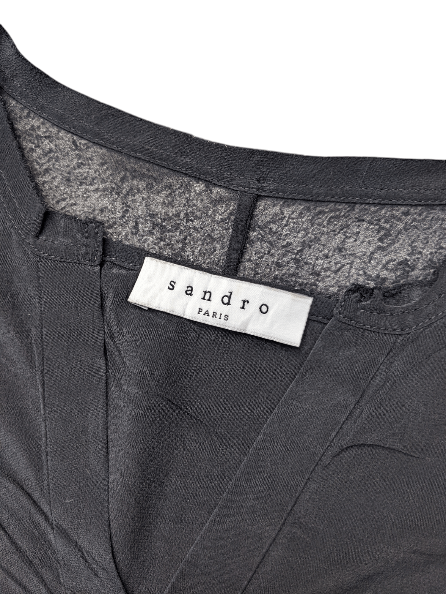 Sandro Sandro Black Blouses Size M / US 6-8 / IT 42-44 - 3 Thumbnail
