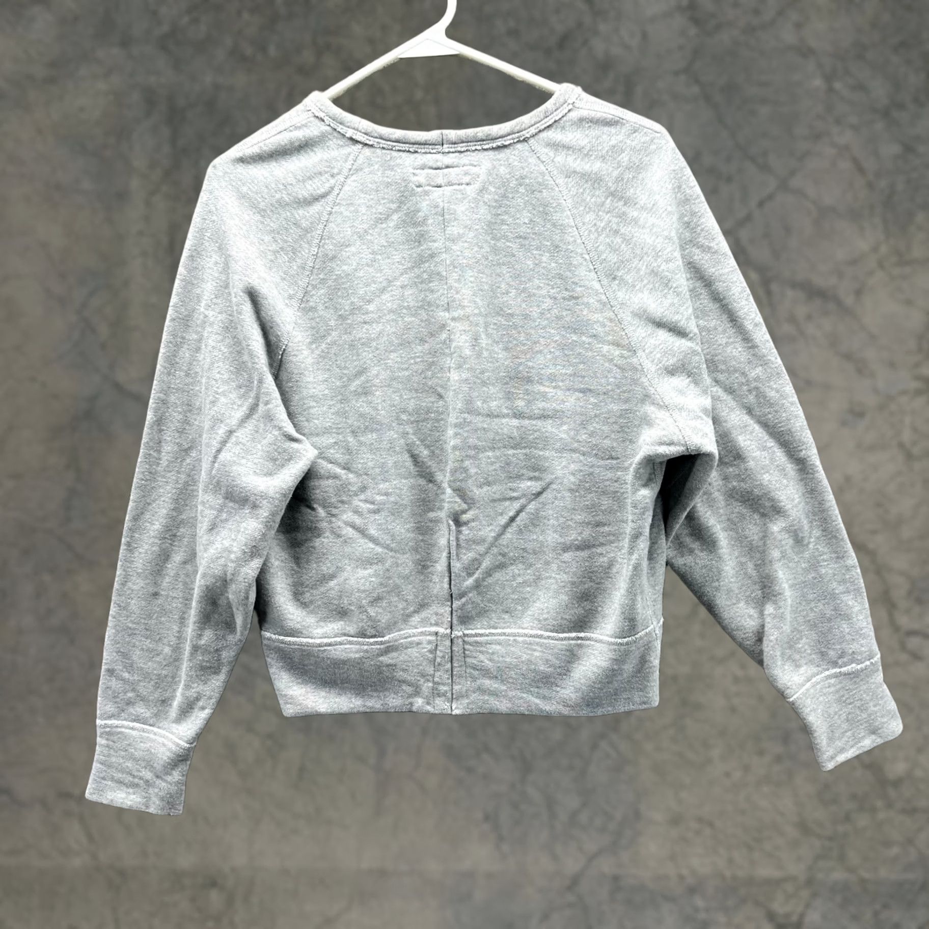 Rag & Bone Rag & Bone Sweater Women Small Gray Fleece Cotton Crewneck Pullover Long Sleeve Solid Size S / US 4 / IT 40 - 1 Thumbnail