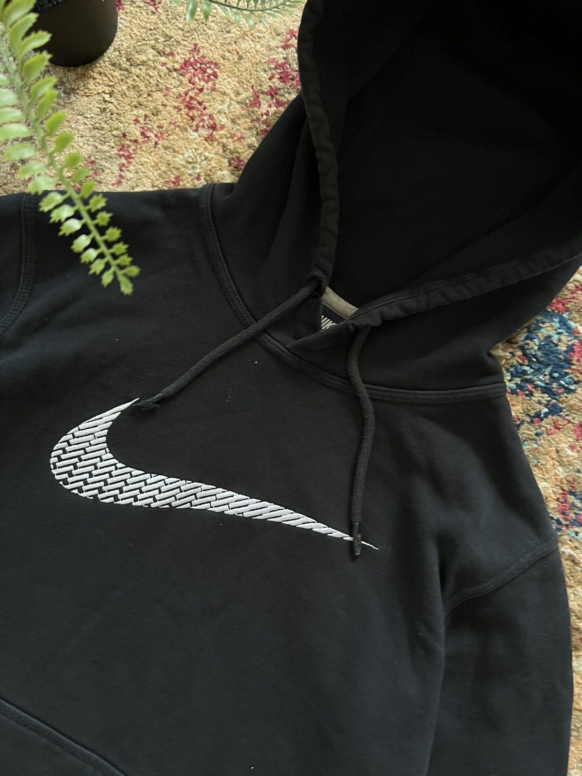 Nike × Vintage 🎴90’s NIKE BIG SWOOSH CENTR LOGO Y2K HOODIE Size US S / EU 44-46 / 1 - 2 Thumbnail