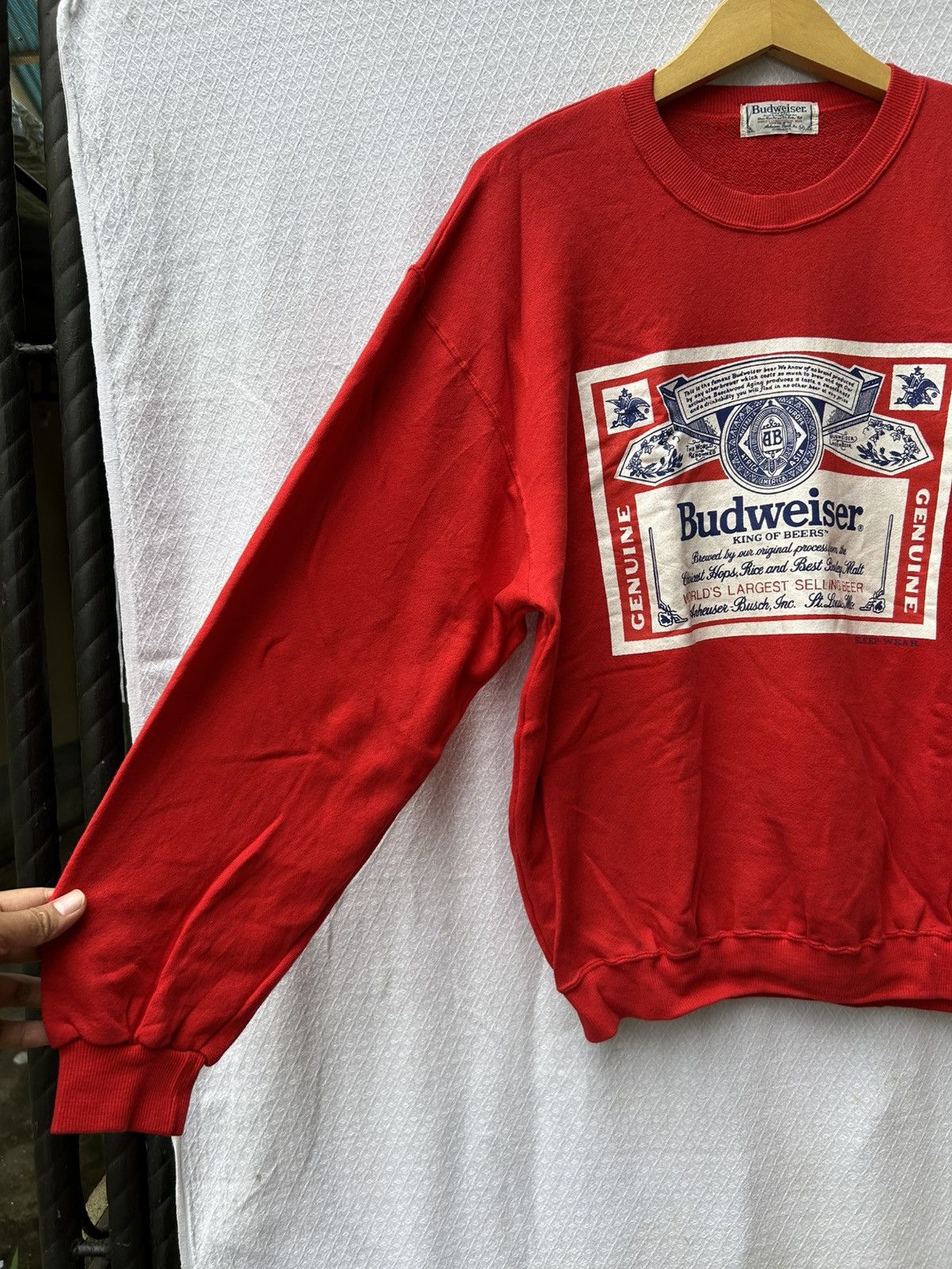Budweiser × Other × Vintage 2000s Vintage Budweiser King of Beers SweatShirt Size US L / EU 52-54 / 3 - 5 Thumbnail