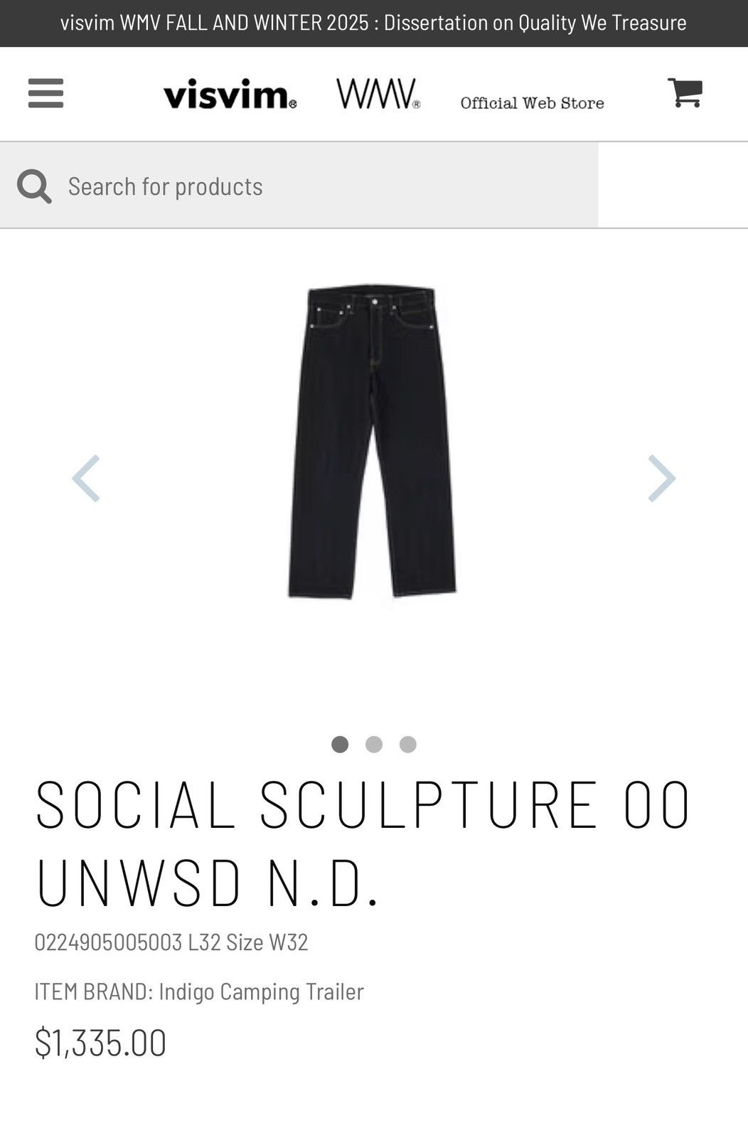 Visvim Visvim - Social Sculpture - Raw Denim Size US 32 / EU 48 - 4 Thumbnail
