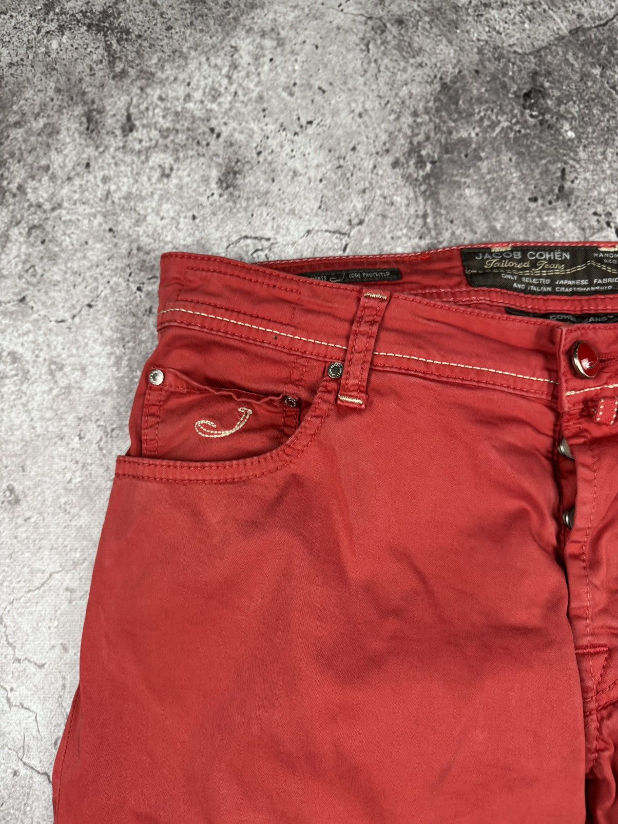Designer × Jacob Cohen Jacob Cohen Pants red Designer Italy Luxury Size US 34 / EU 50 - 3 Thumbnail