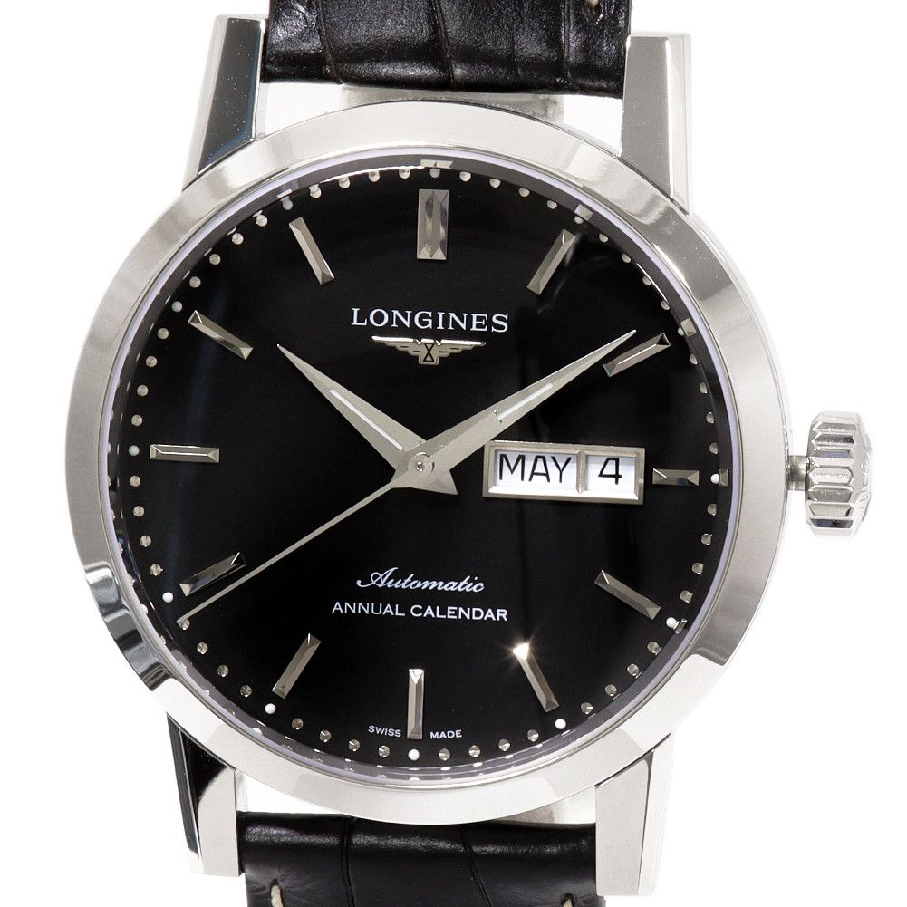 Longines Longines Longines 1832 Automatic Stainless Steel Leather Watch L4.827.4.52.0 Metal Automatic L4.827.4.52.0 in Pristine Condition Size ONE SIZE - 1 Thumbnail