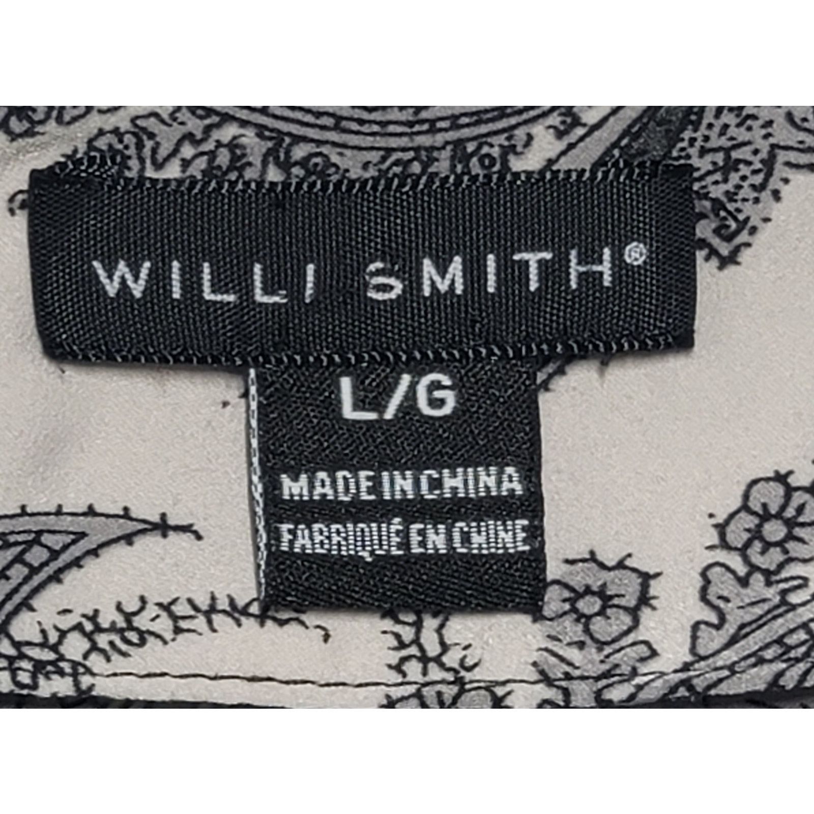 Other Willi Smith Black Gray White Floral Print Top Large Flowy Size L / US 10 / IT 46 - 3 Thumbnail
