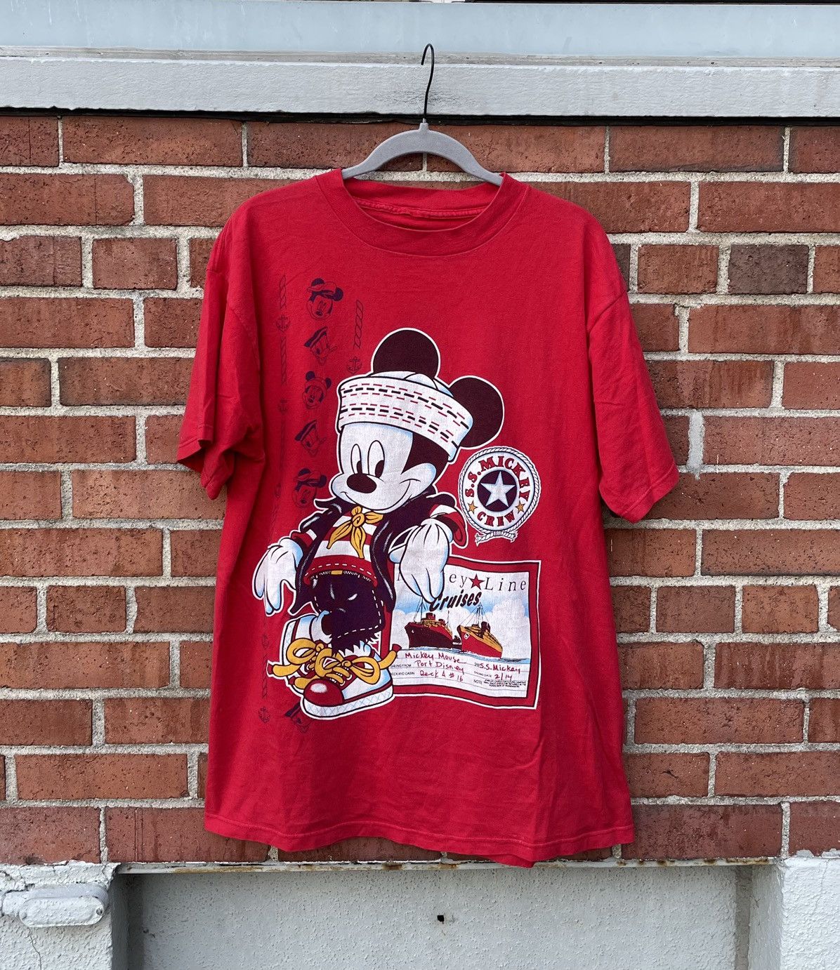 Disney Vintage 90’s Y2K Disney Mickey Mouse Cruise Shirt Size US XL / EU 56 / 4 - 1 Thumbnail