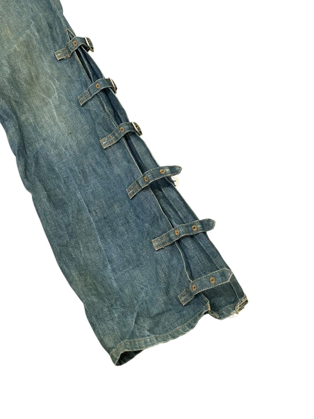 Japanese Brand Flare Jeans Morgan Homme Faded Boot Cut Chrome hearts 2🟦7 Size US 32 / EU 48 - 14 Thumbnail