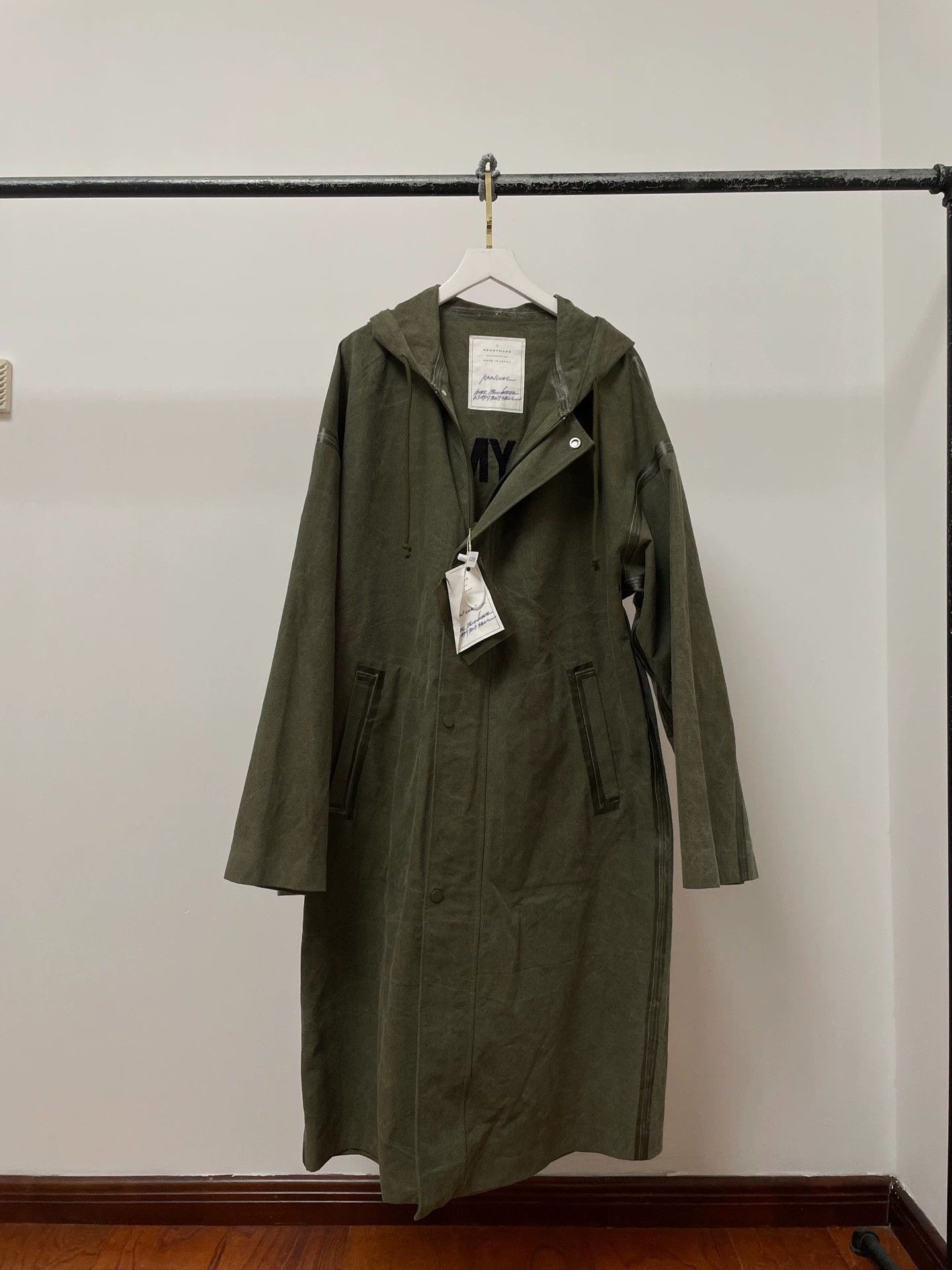 READYMADE Readymade Hooded Military Green Field Jacket Size US S / EU 44-46 / 1 - 1 Thumbnail