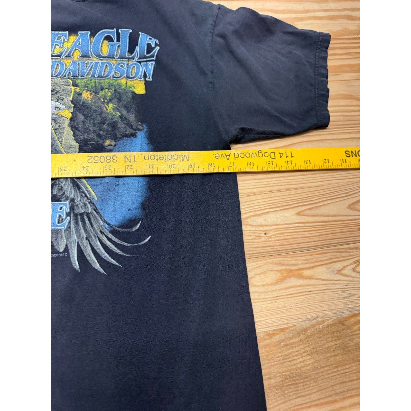 Harley Davidson Bald Eagle Harley-Davidson Marquette, MI Black T-Shirt Men M Size US M / EU 48-50 / 2 - 5 Thumbnail