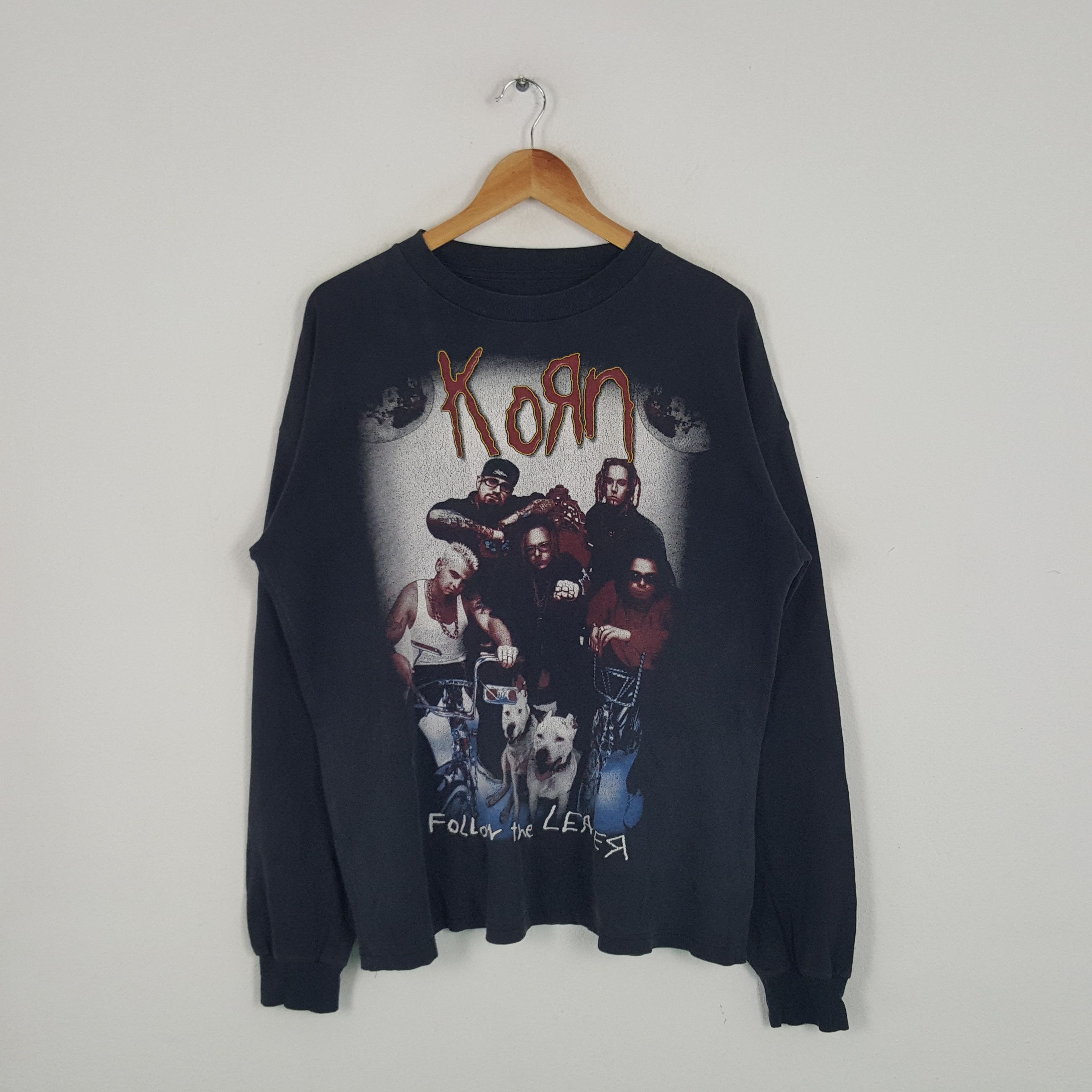 Band Tees × Vintage Vintage Korn Follow The Leader American Rock Band Tshirt Size US XXL / EU 58 / 5 - 1 Thumbnail