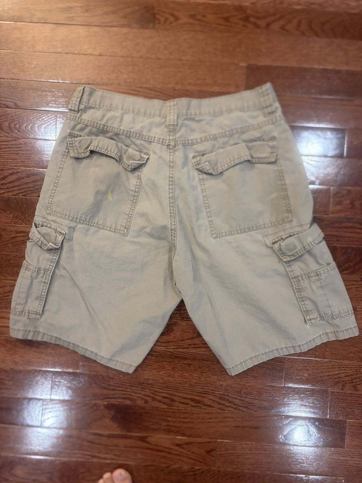 Wrangler Y2K Wrangler Men's Beige Canvas Cargo Shorts Cotton Flat Size US 32 / EU 48 - 3 Thumbnail
