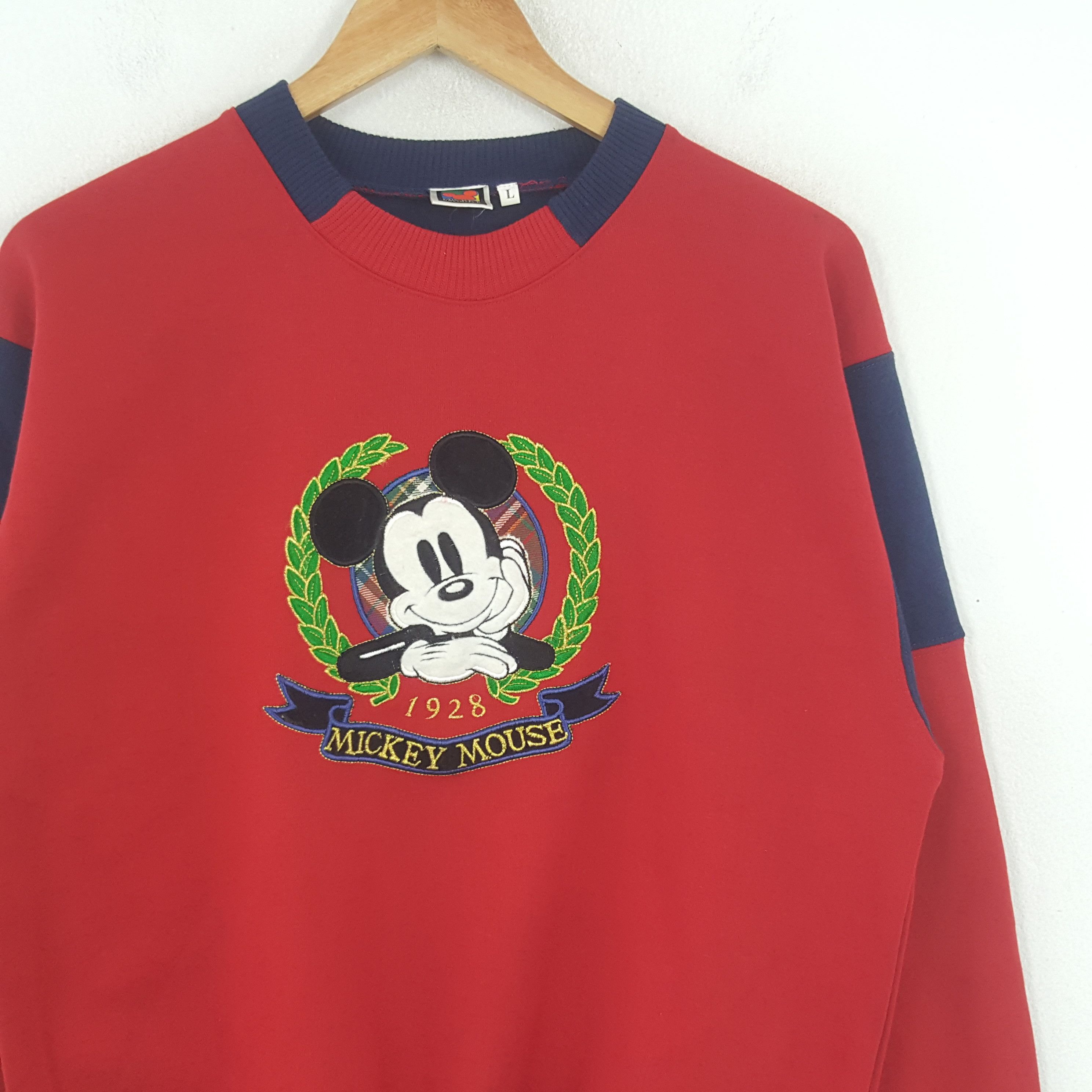 Disney × Mickey Mouse × Vintage Vintage Mickey Mouse Disney Cartoon Character Sweatshirt Size US M / EU 48-50 / 2 - 2 Thumbnail