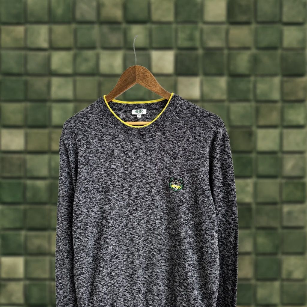 Kenzo KENZO PARIS Crew Neck Pullover Gray Sweatshirt Embroidered Logo Men M Vintage Size US M / EU 48-50 / 2 - 1 Thumbnail