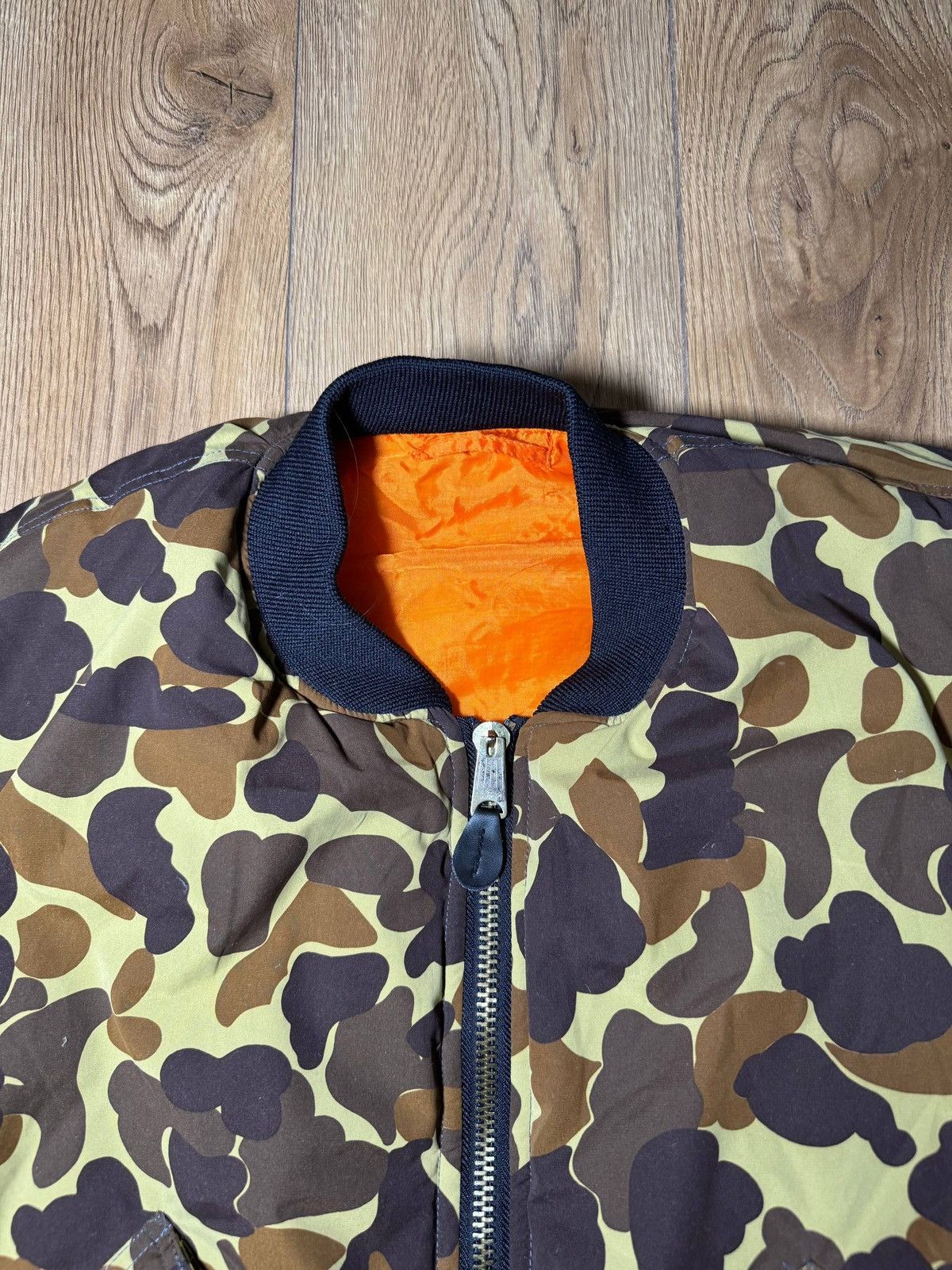 Other Men's Vintage Reversible MA-1 Vest Duck Camo & Orange Size US L / EU 52-54 / 3 - 7 Thumbnail
