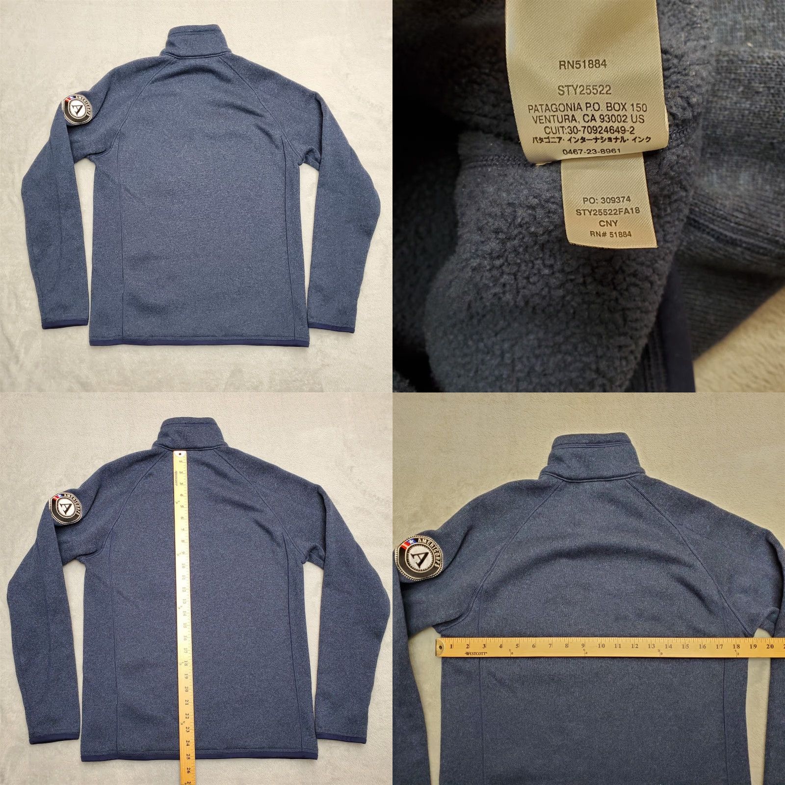 Patagonia Patagonia Sweater Men S Blue 1/4 Zip Fleece Pullover Casual Outdoor Size US S / EU 44-46 / 1 - 8 Thumbnail