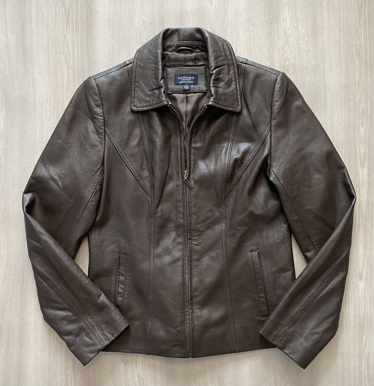 Sonoma Sonoma Lamb Skin Butter Soft Brown Leather Jacket- Small Size S / US 4 / IT 40 - 4 Thumbnail