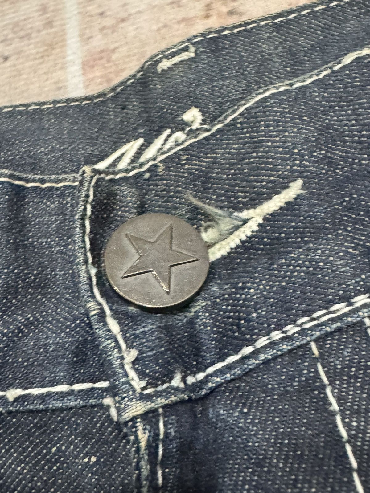If Six Was Nine JOISM - full mini envroieded jeans Size US 35 - 7 Thumbnail
