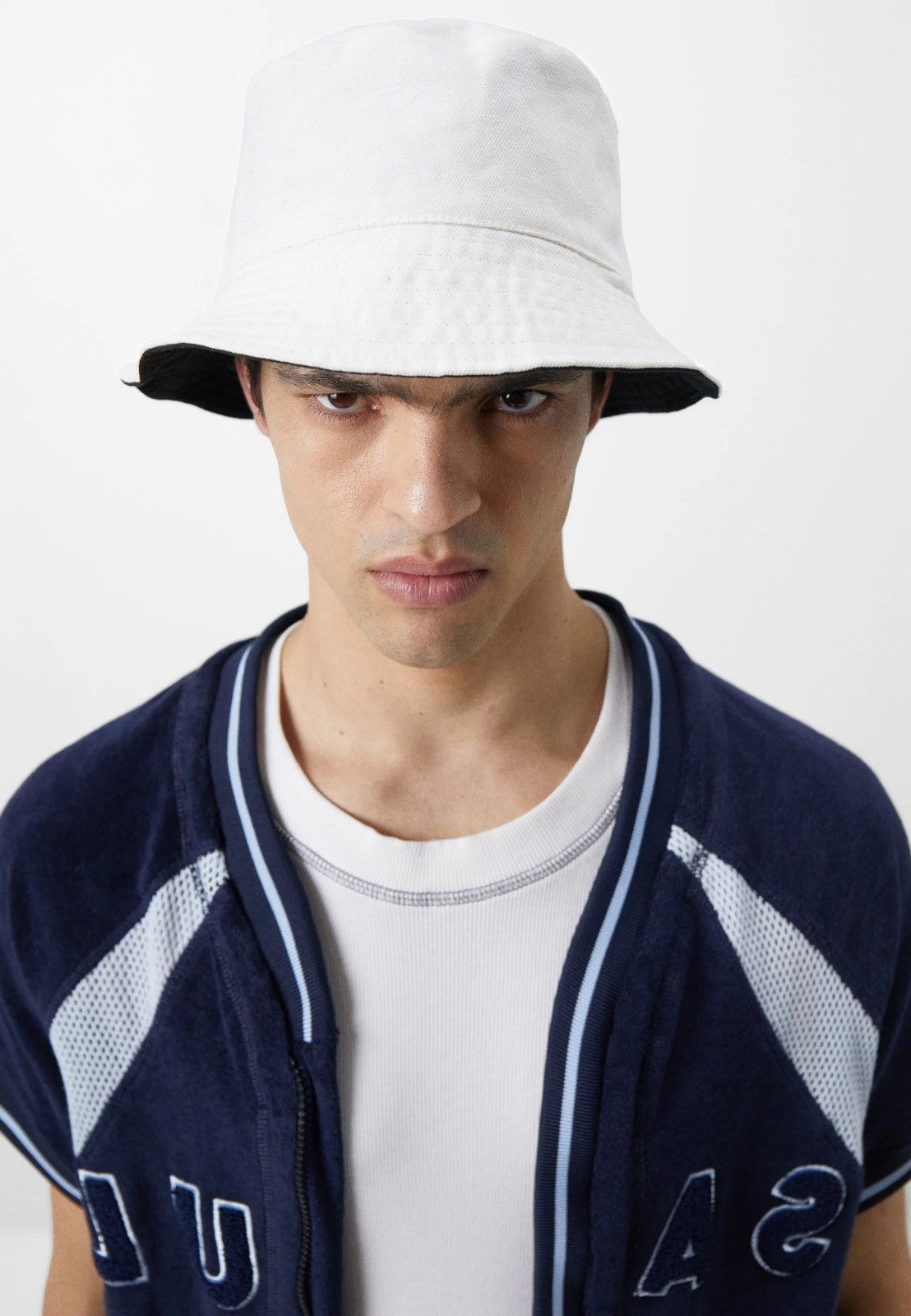 Saul Nash !DS! SS23 Saul Nash Big Logo Navy Paneled Zipped Top Size US M / EU 48-50 / 2 - 5 Thumbnail