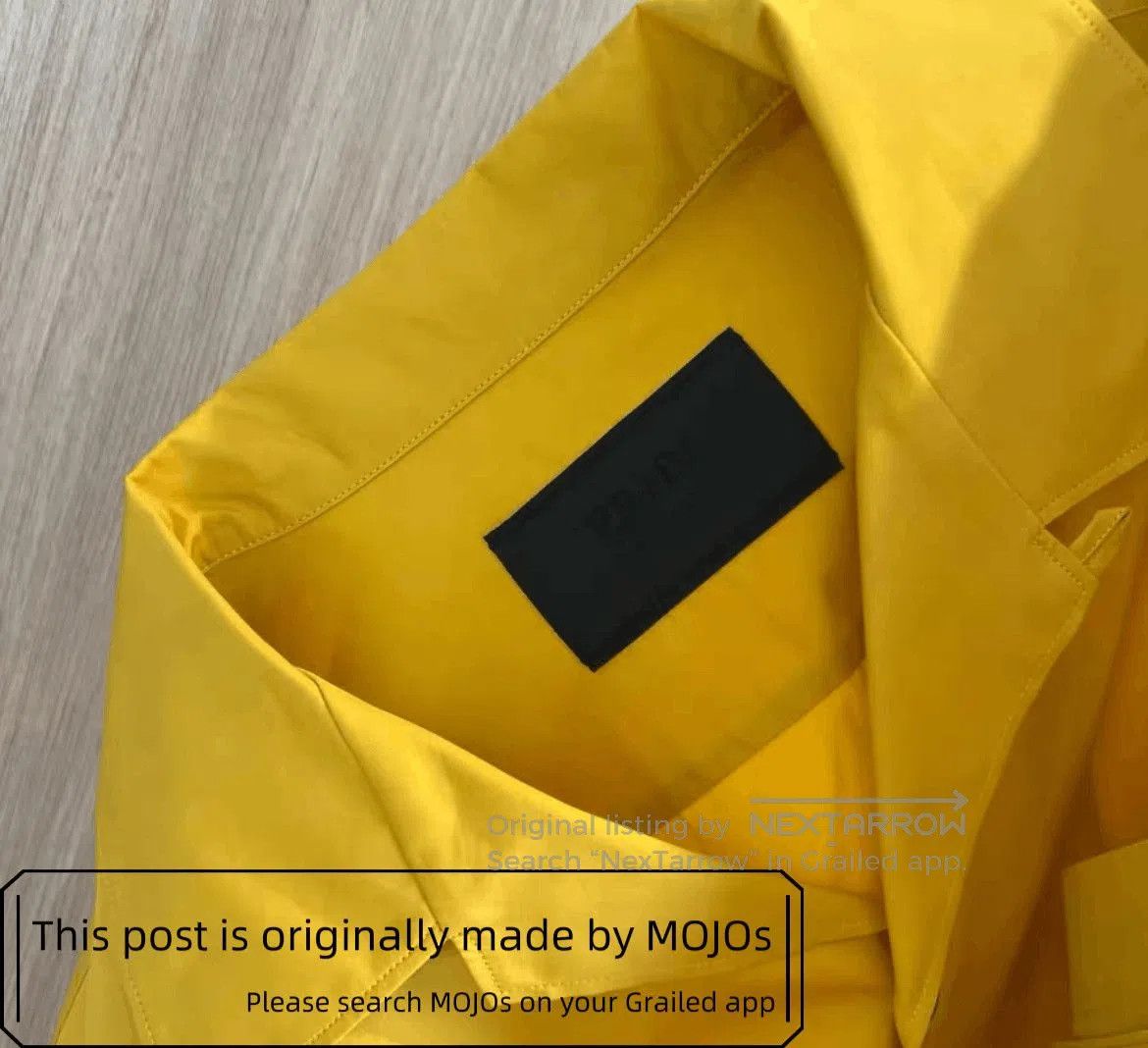 Prada Prada Plant in Bottle Yellow Shirt mojos. Size US M / EU 48-50 / 2 - 4 Thumbnail