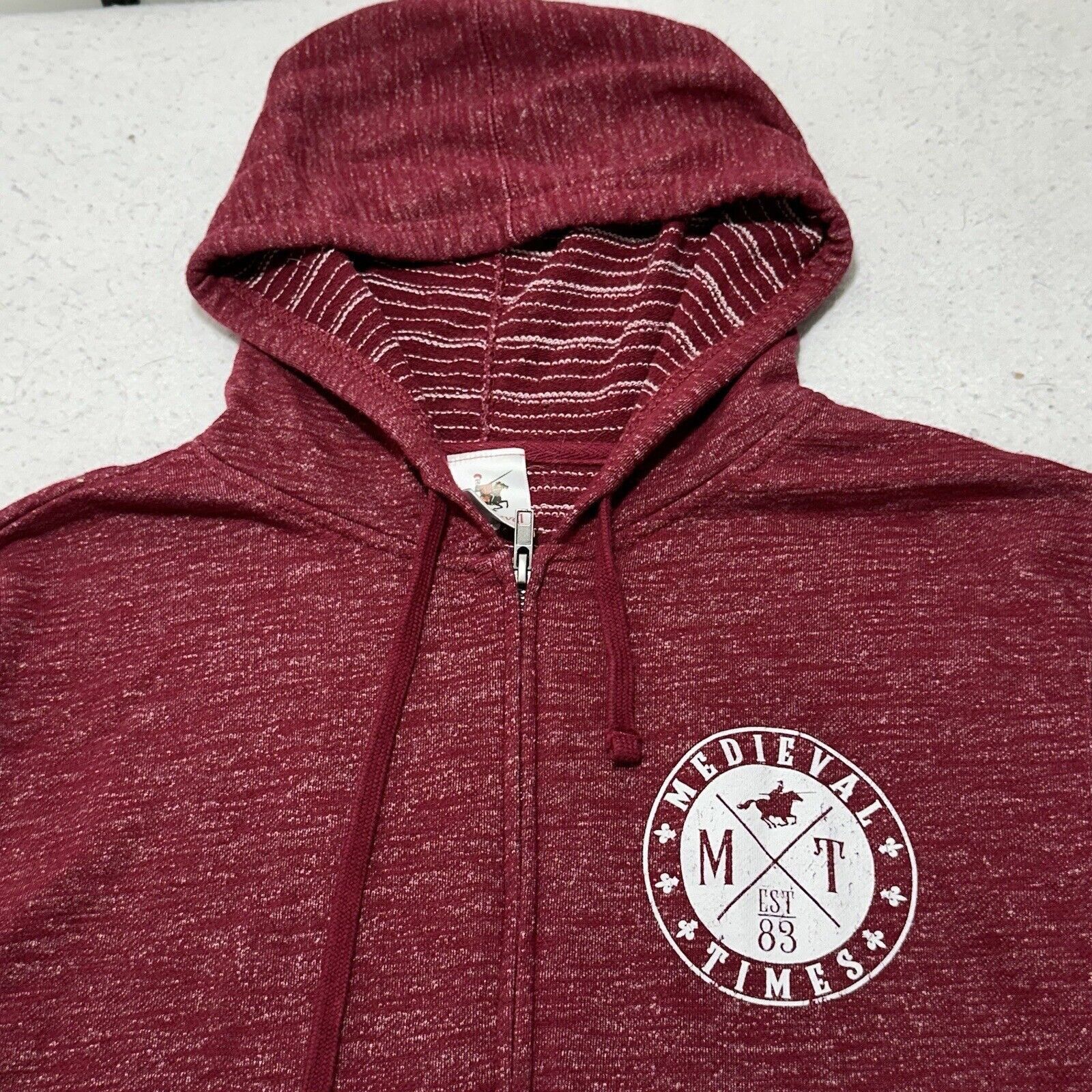 Other Medieval Times Medium Hoodie Maroon Dinner Show Sweatshirt Size US M / EU 48-50 / 2 - 2 Thumbnail
