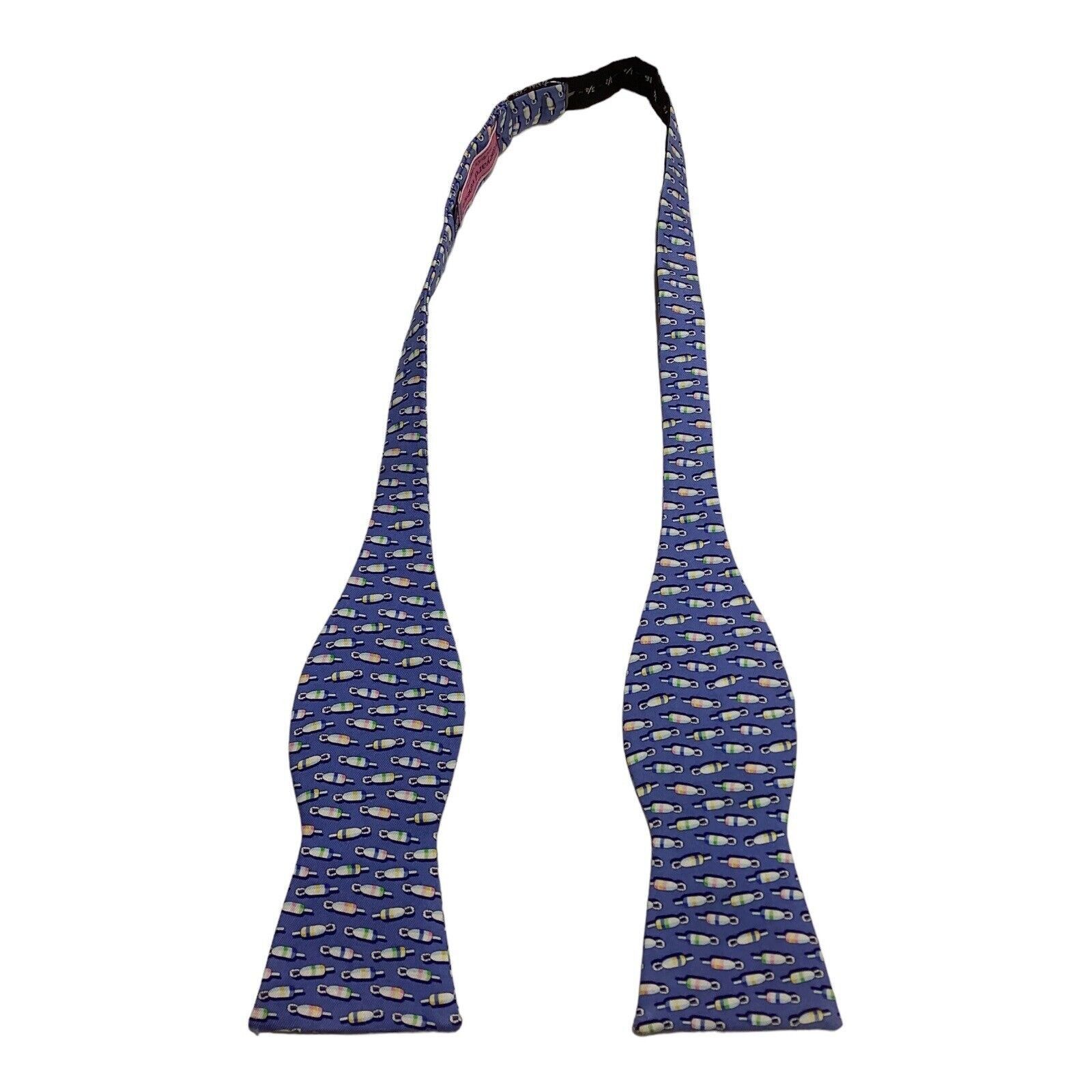 Vineyard Vines VINEYARD VINES Blue Candy Print Adjustable Self Bow Tie Silk Size ONE SIZE - 1 Thumbnail