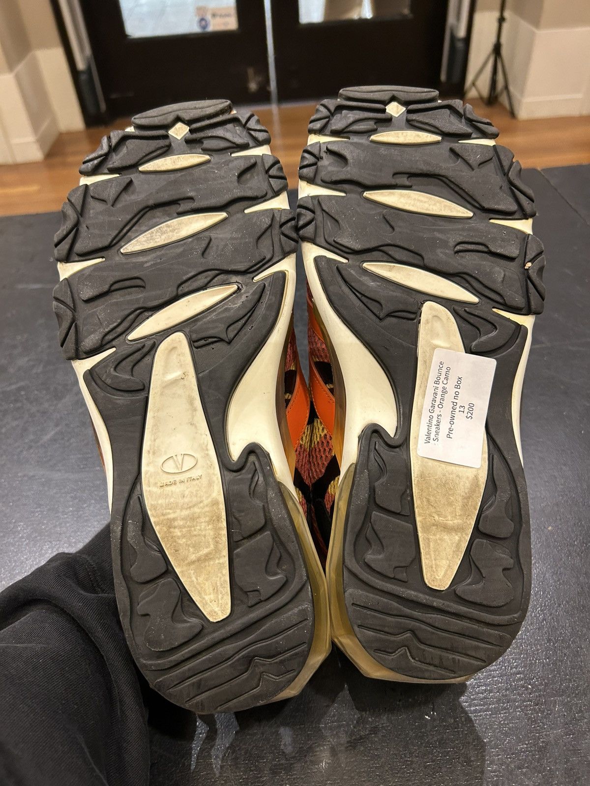 Valentino Valentino Bounce Sneakers - Orange Camo Size US 13 / EU 46 - 7 Thumbnail