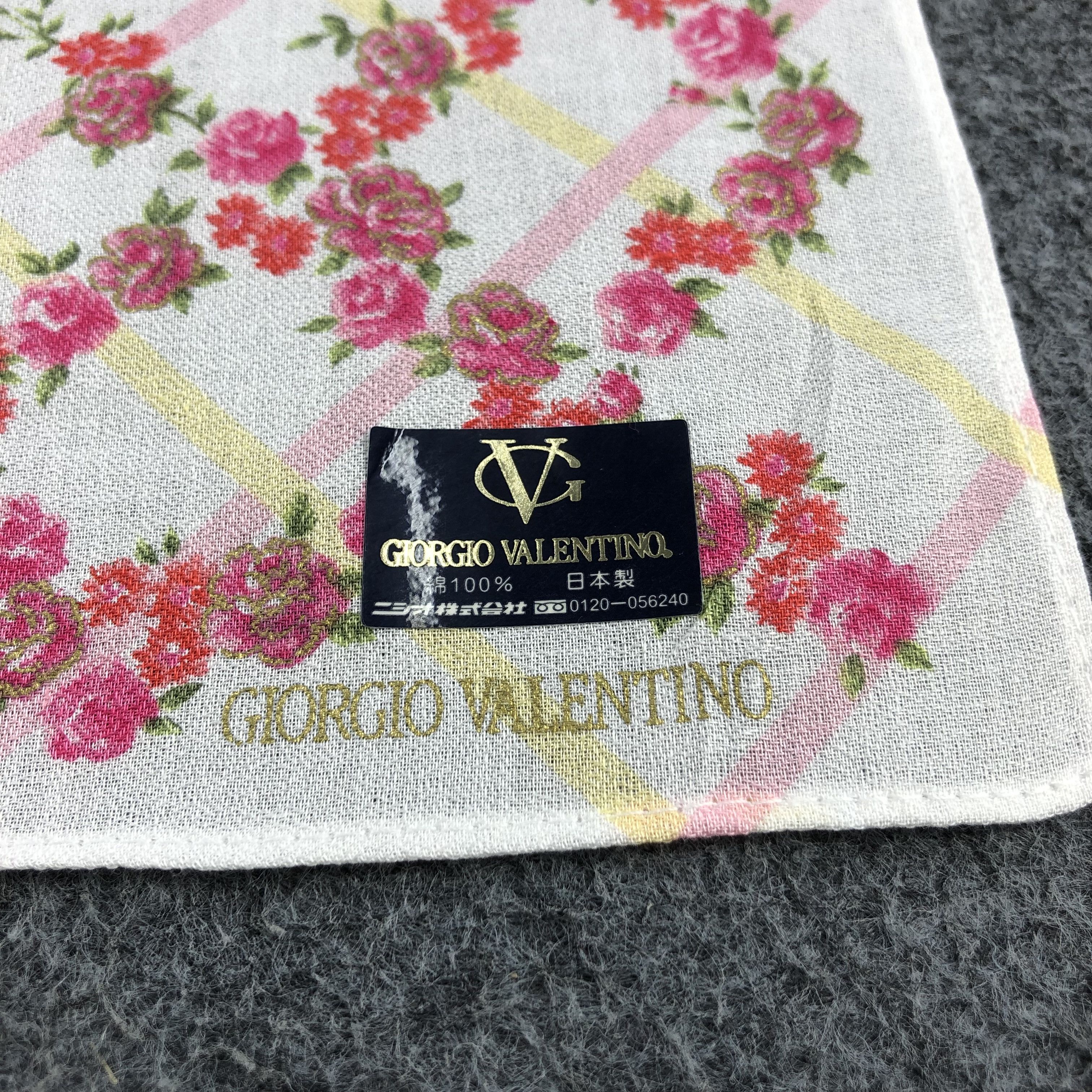 Vintage Giorgio Valentino Handkerchief Neckerchief Bandana H1331 Size ONE SIZE - 3 Thumbnail