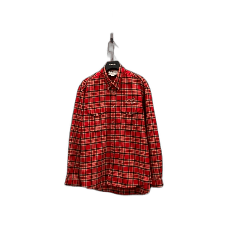 Gucci GUCCI Plaid Logo Shirt Size 50 Size US L / EU 52-54 / 3 - 1 Thumbnail
