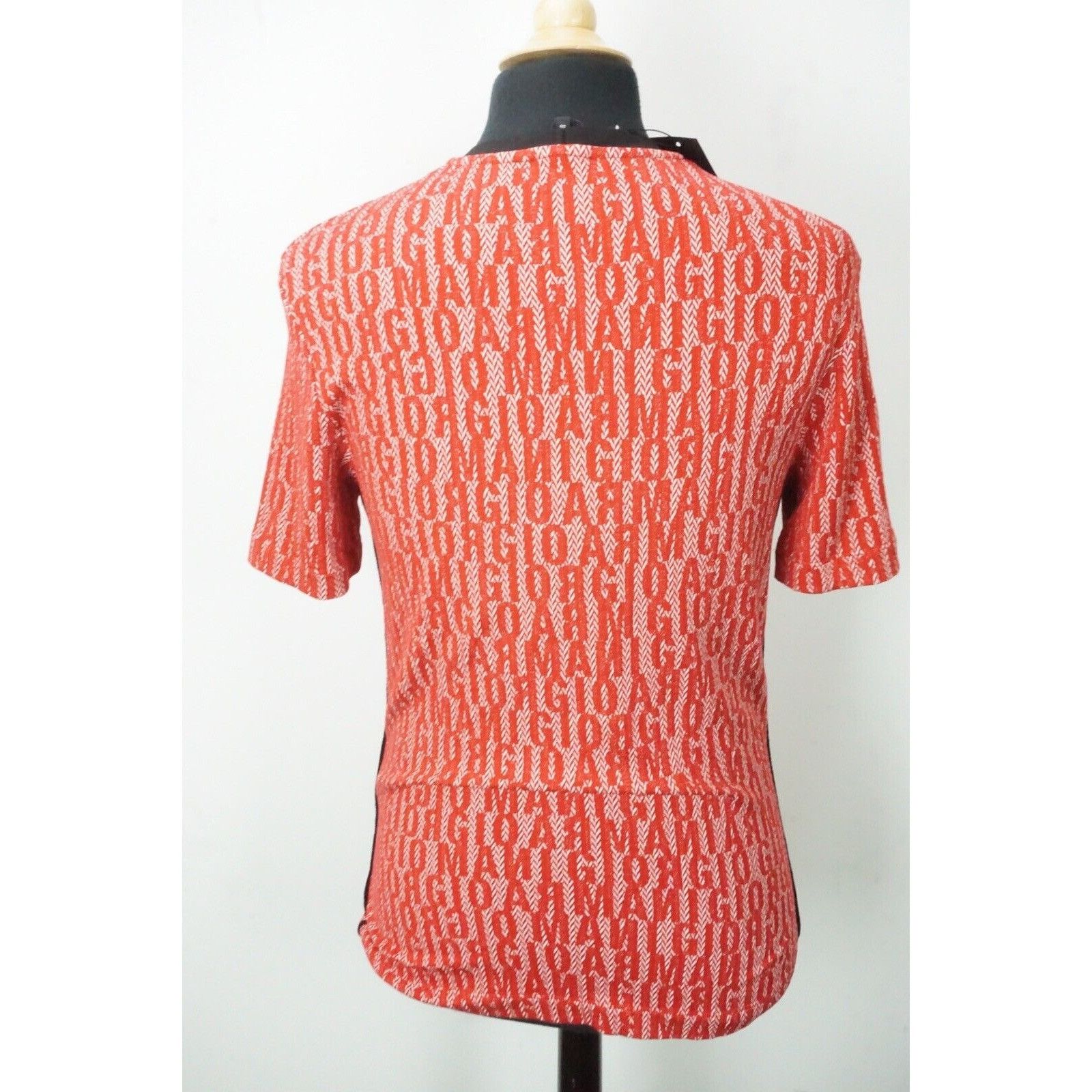 Giorgio Armani Giorgio Armani Black Label Gorgeous Red Text Woven Polyamide Size US M / EU 48-50 / 2 - 4 Thumbnail