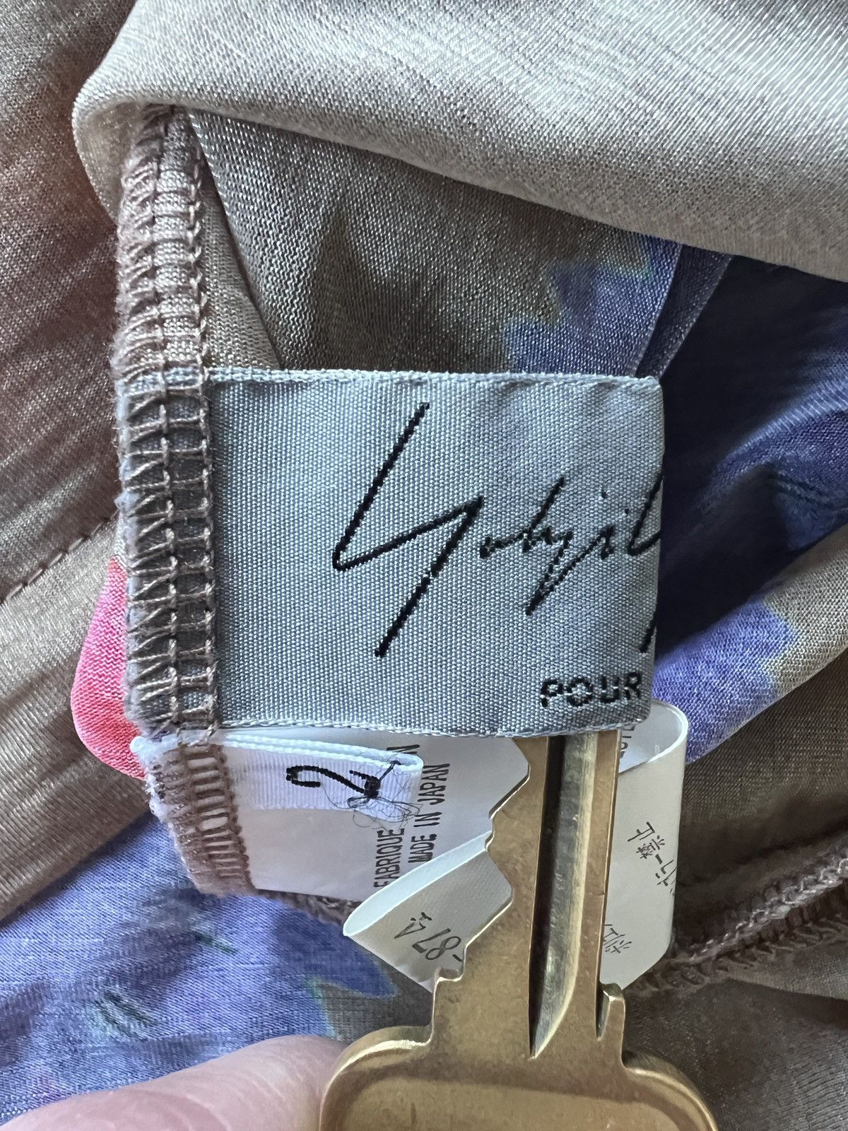 Yohji Yamamoto Yohji Yamamoto Pour Homme SS02 Floral Mesh Long Sleeve Shirt Size US M / EU 48-50 / 2 - 4 Thumbnail